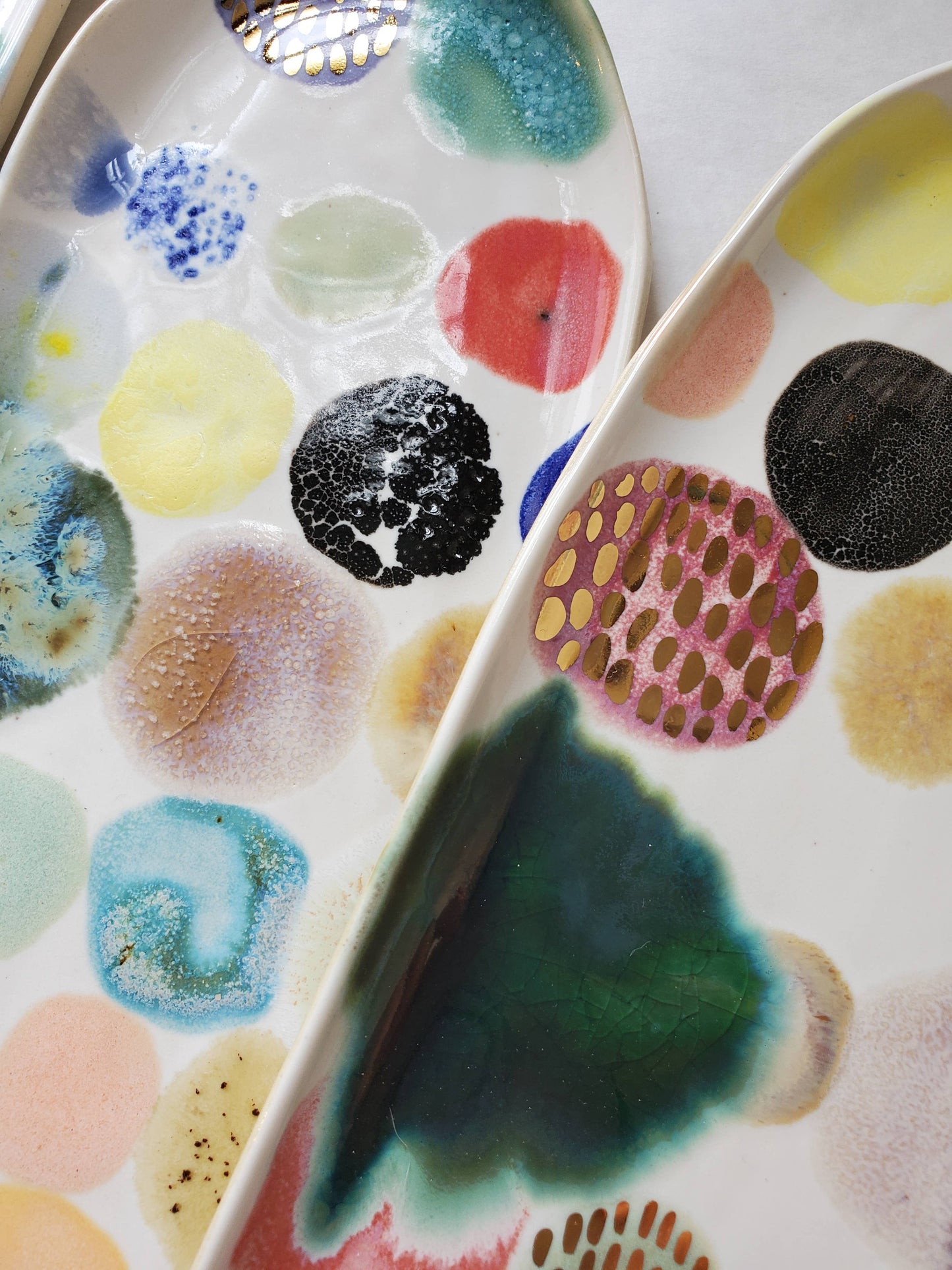 Polka Dot Ceramic Tray