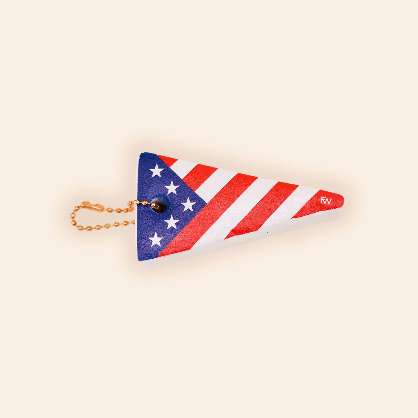 USA Sail Flag Floating Keychain