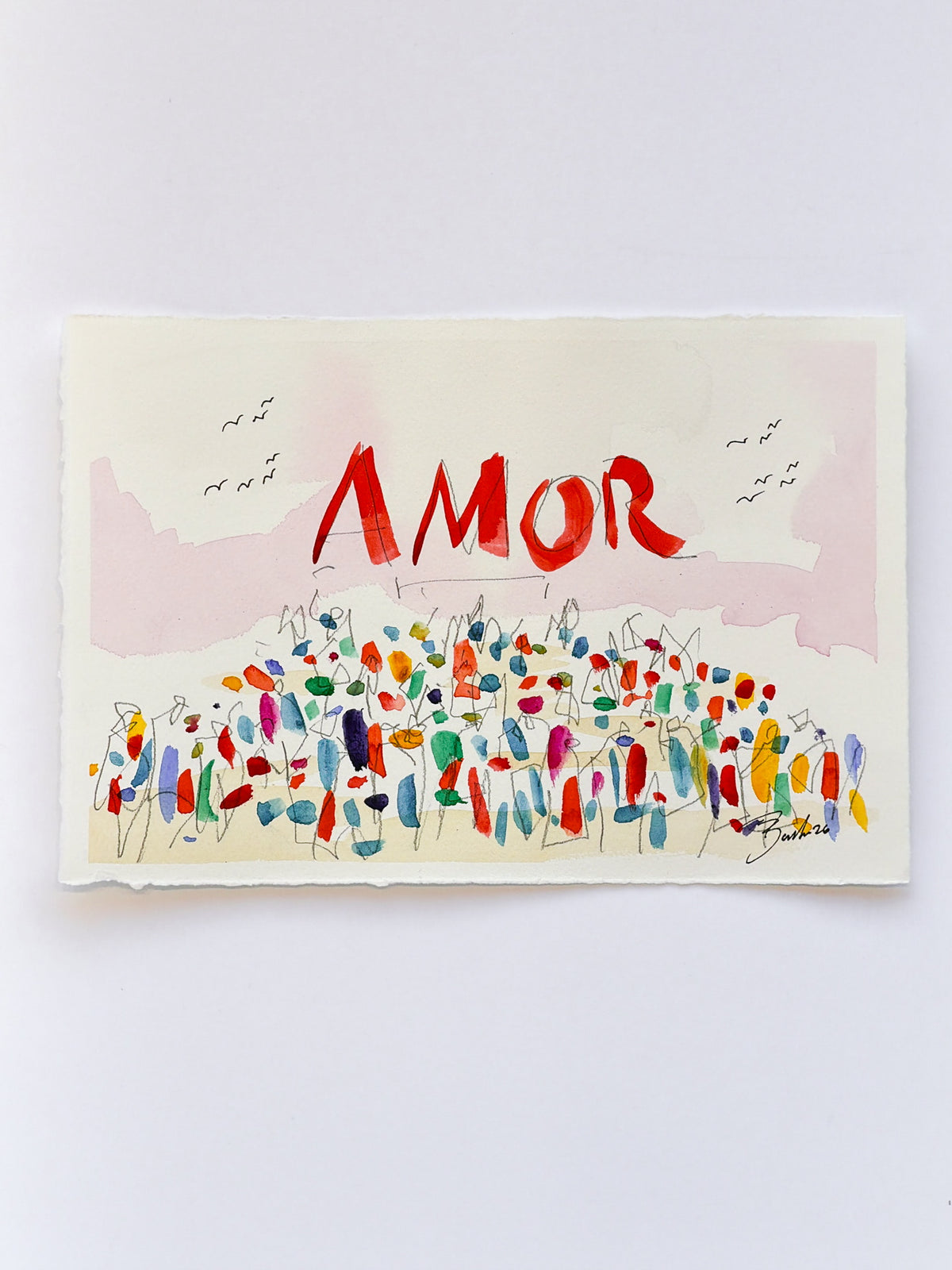 AMOR Pink Sky | 8 x 11