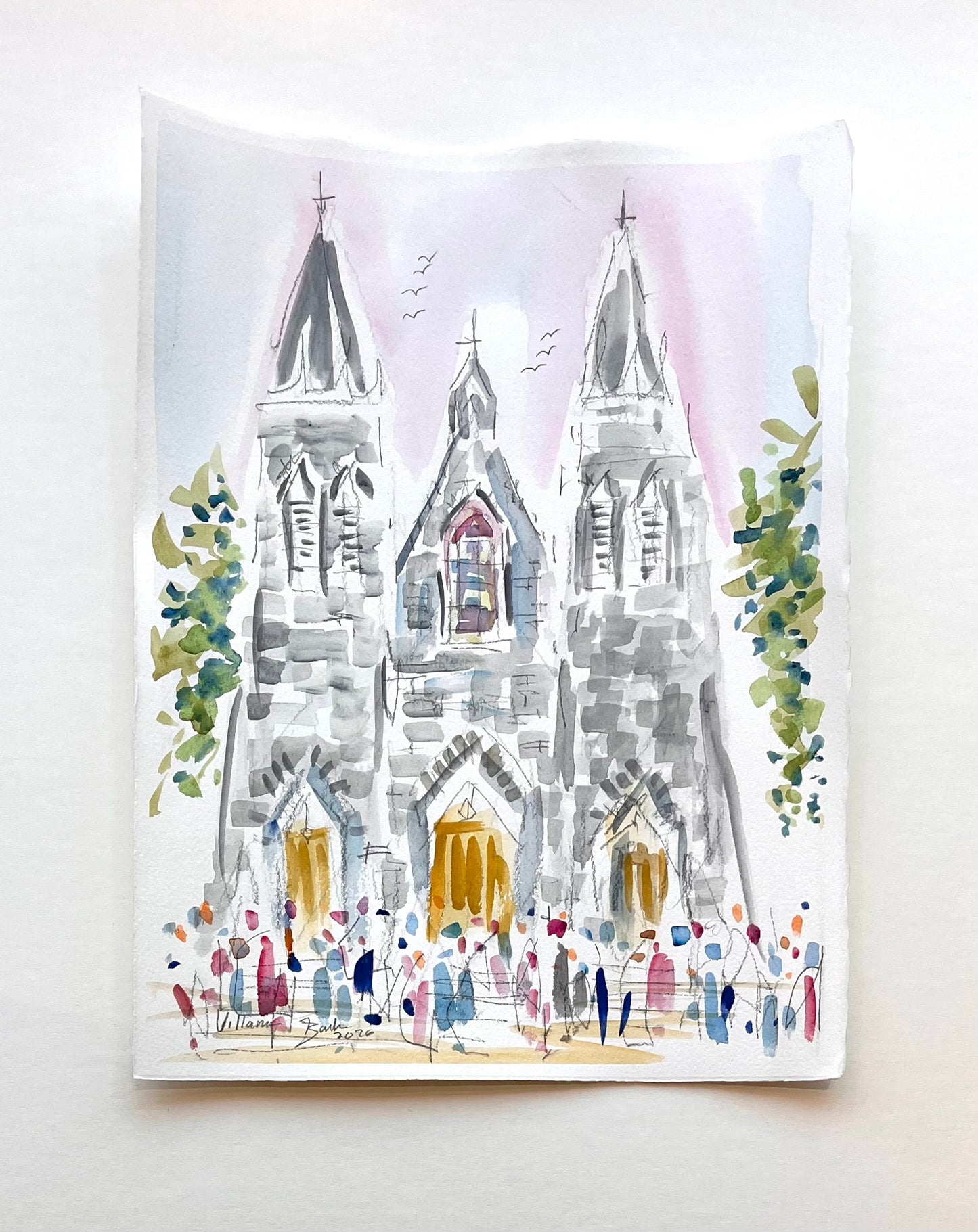 Villanova Watercolor | 11 x 15