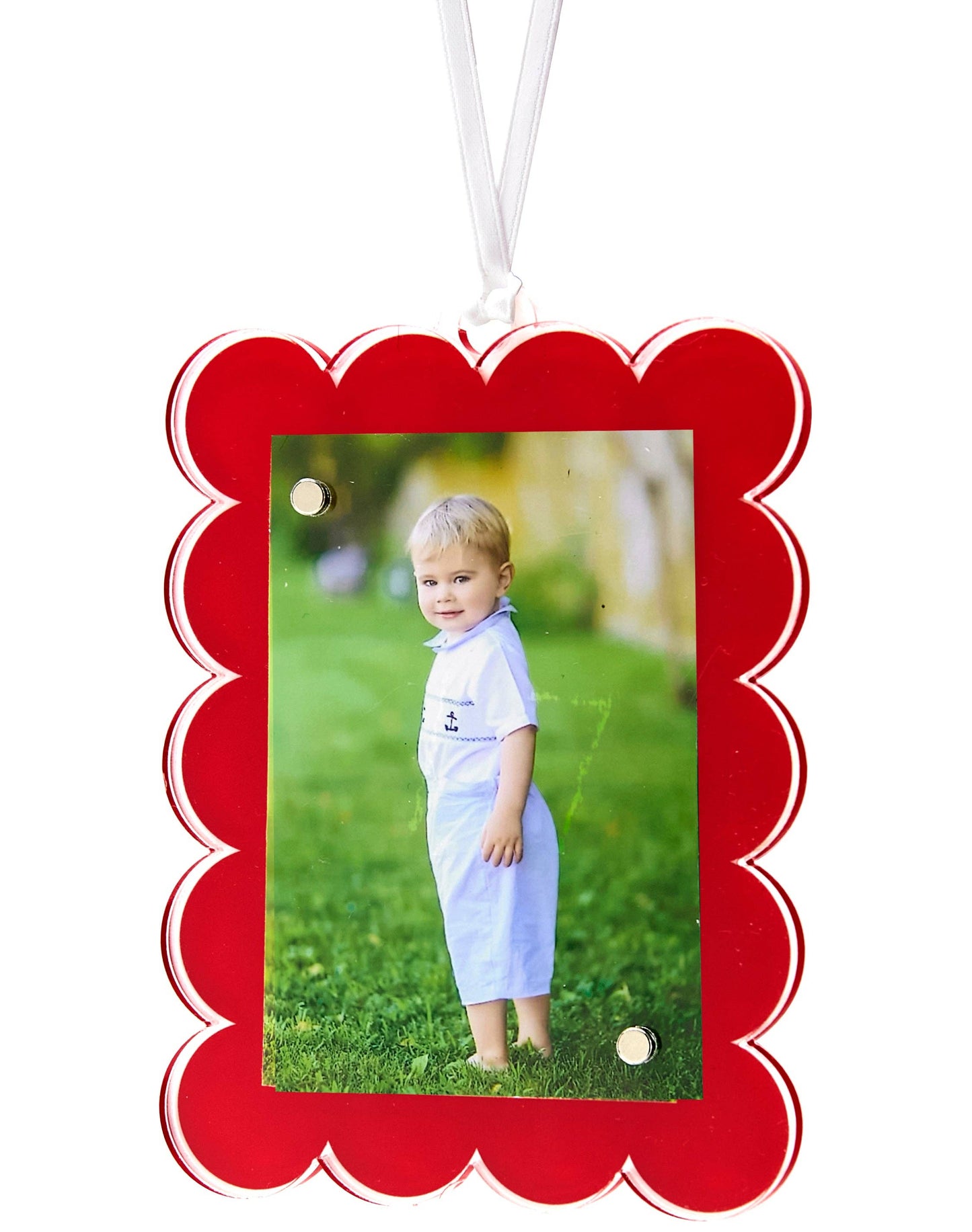 Acrylic Magnetic Ornament | Red