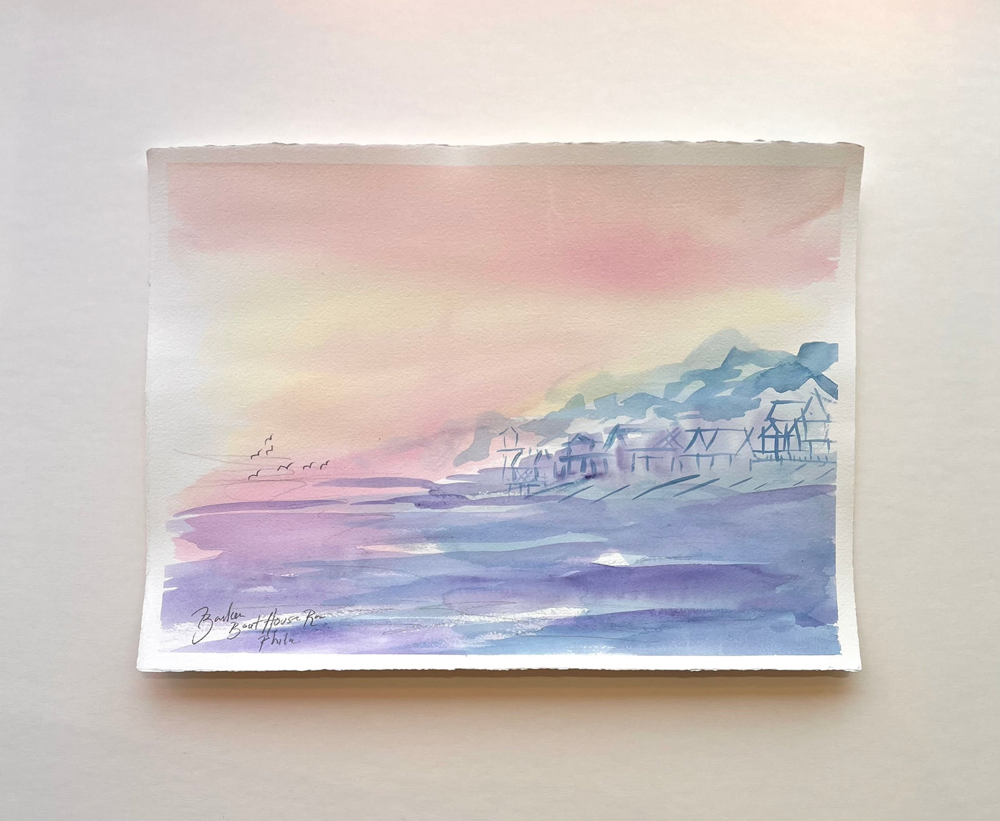 Boat House Row at Dawn | 11 x 15