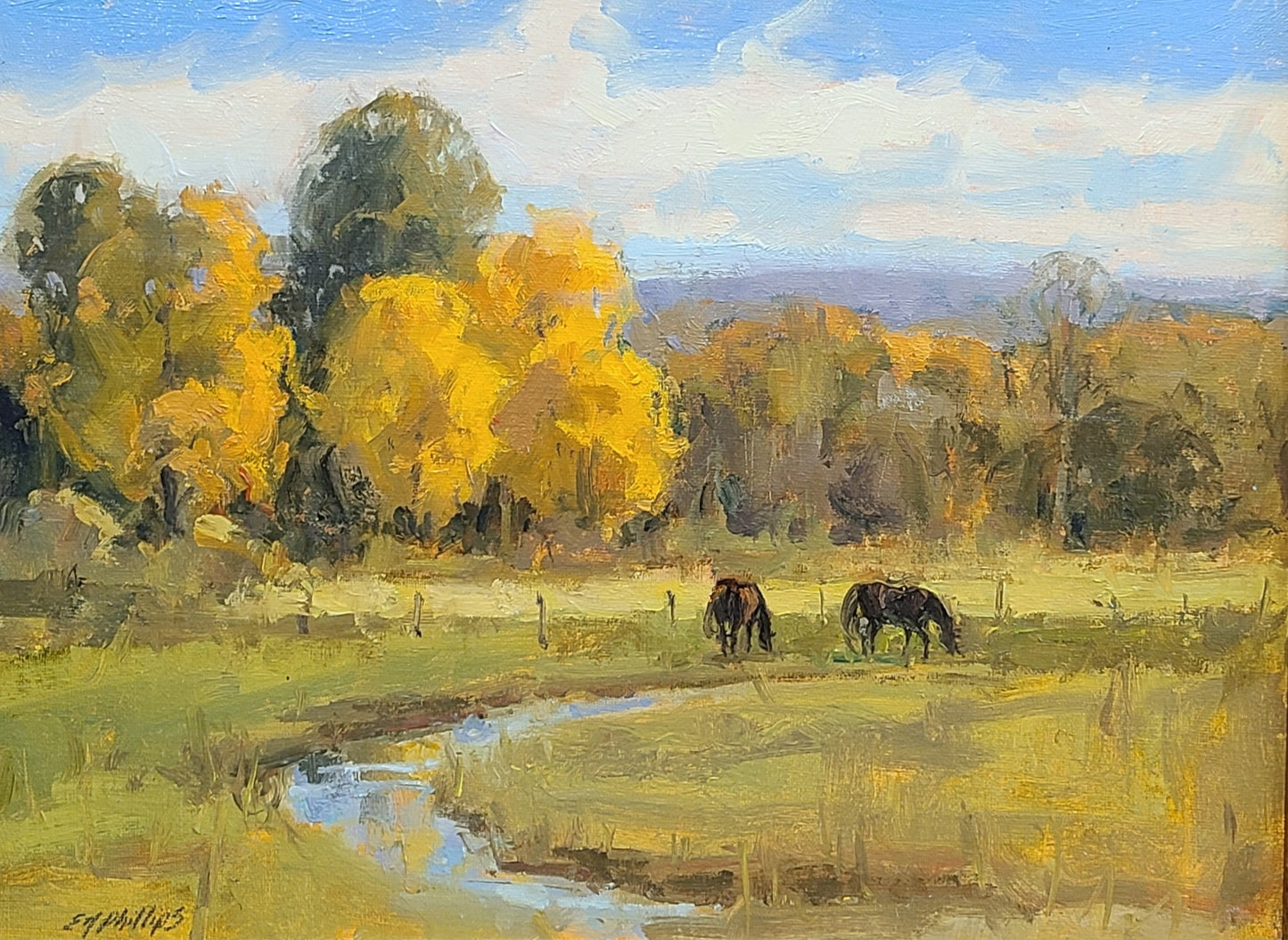 Autumn Graze | 9 x 12 | 15.5 x 18.5 (framed)