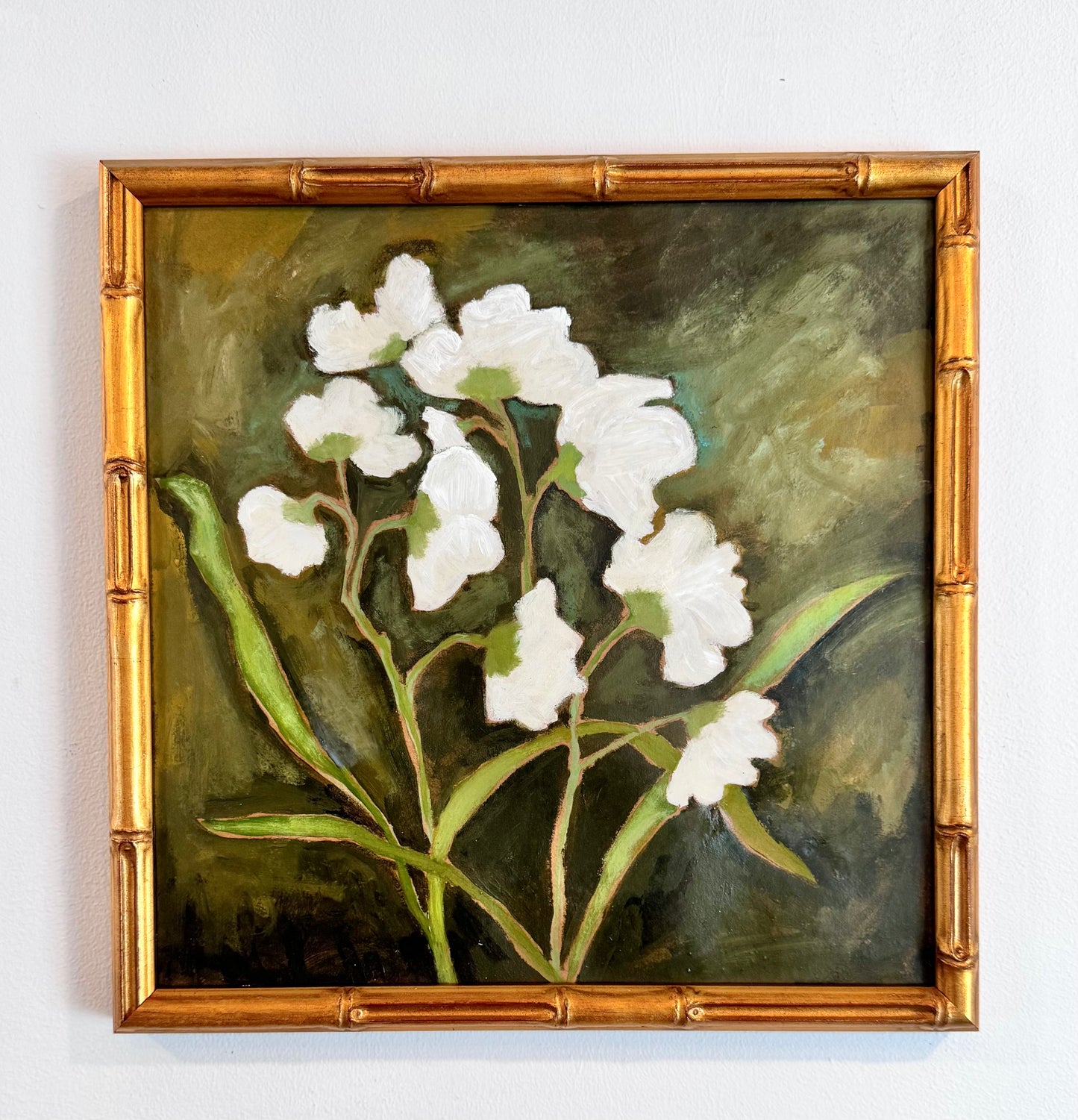 Tiny Le Blanc Fleur | 12 x 12 (framed)