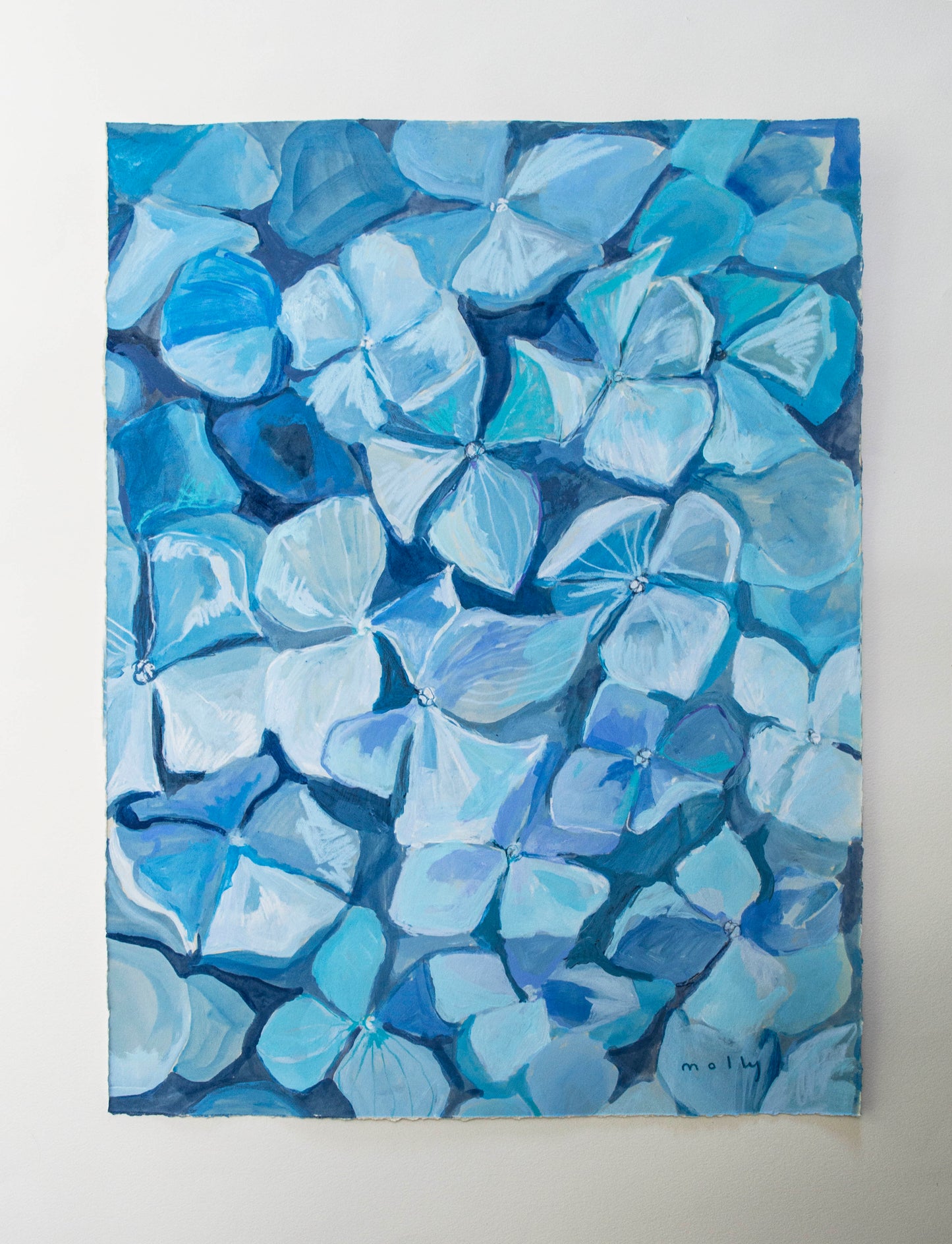 Closer Look Hydrangea Cerulean Blue | 18 x 24