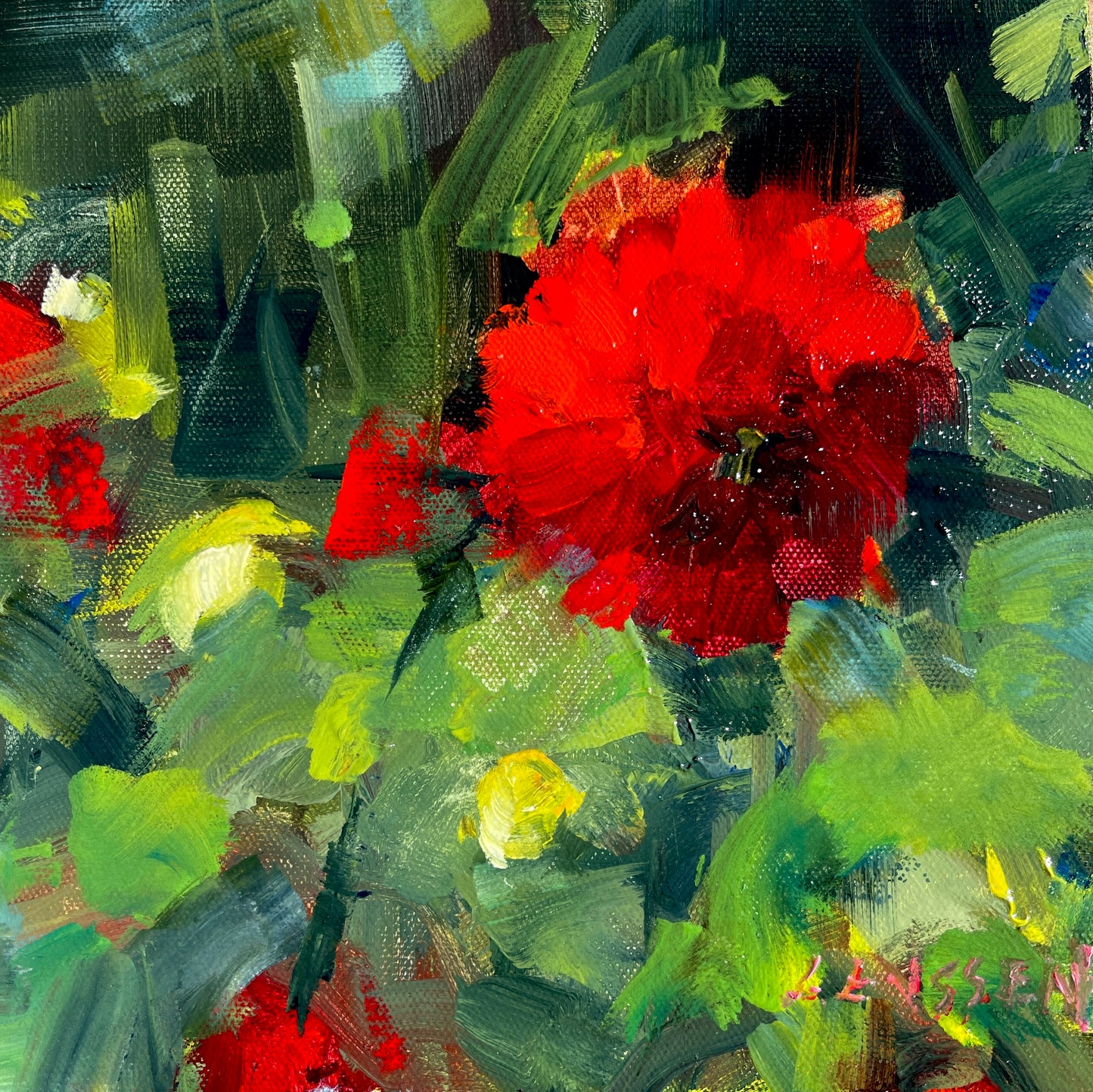 The Red Dahlia | 8 x 8