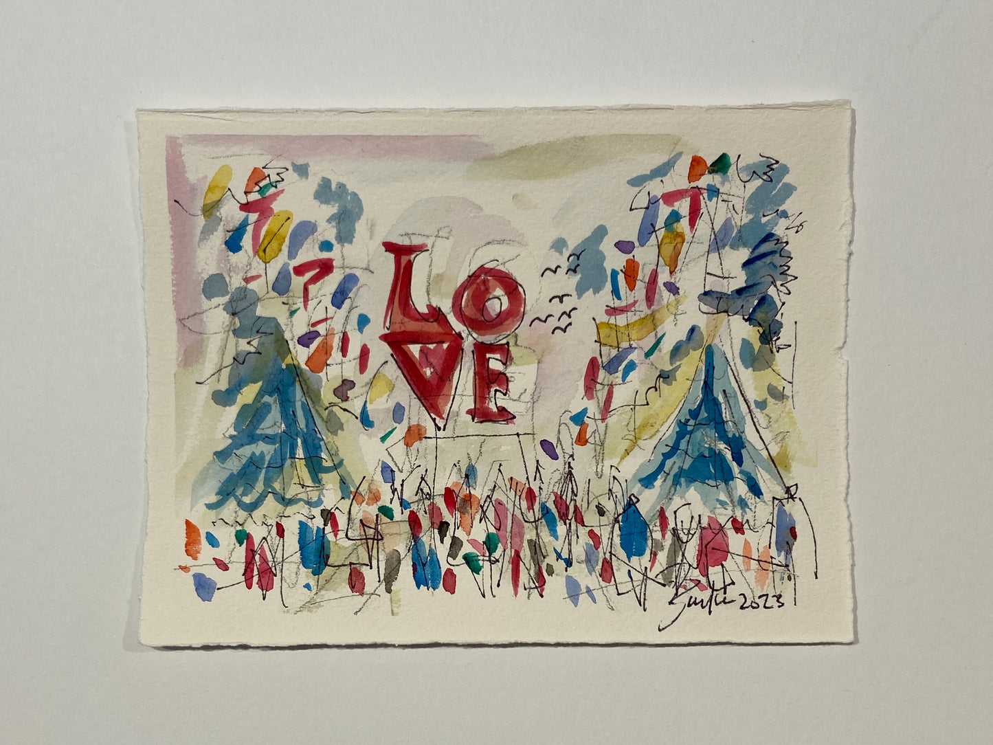 LOVE | Watercolor | 6 x 8