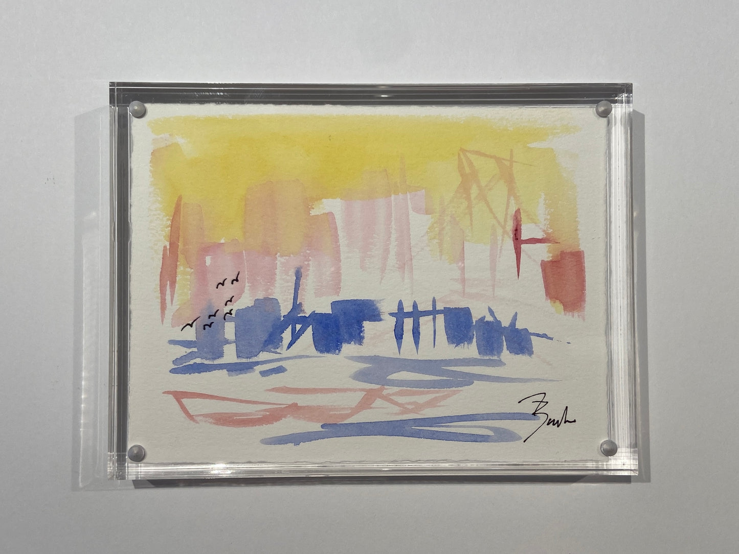 Philadelphia Skyline | Watercolor | 6 x 8