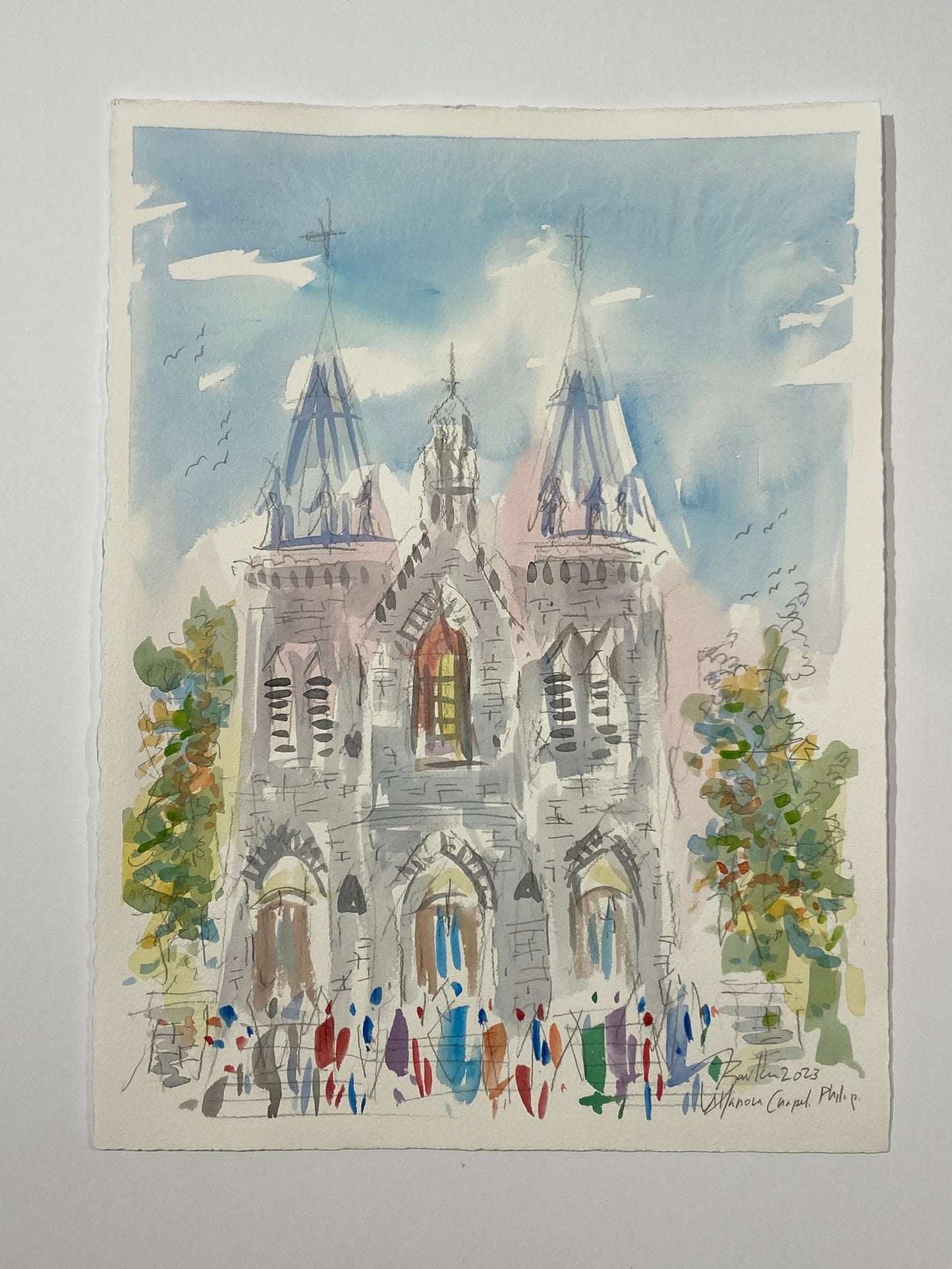 Villanova | Philadelphia Watercolor | 11 x 15