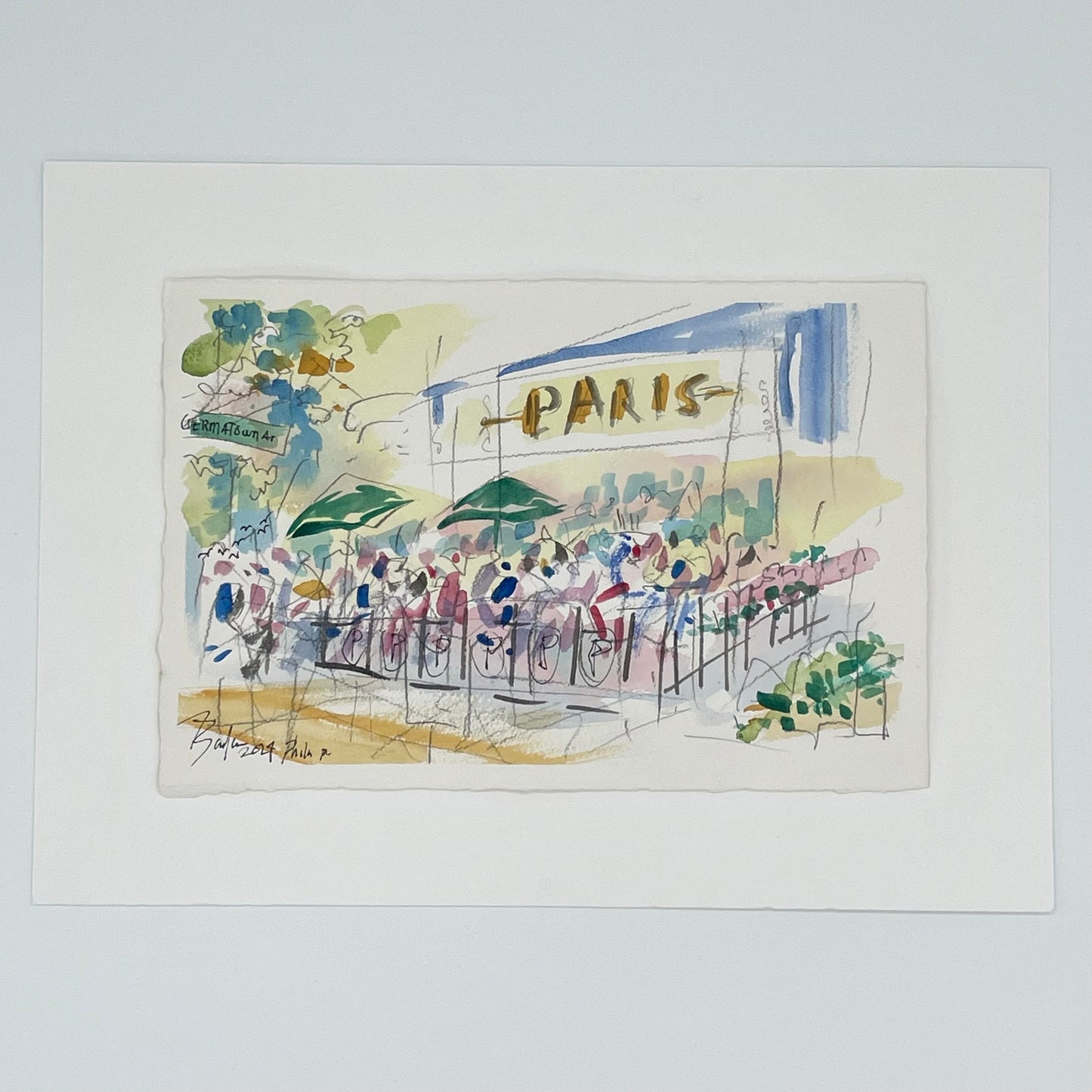 Paris Watercolor | 7 x 11