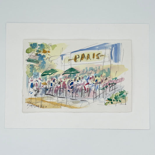 Paris  Watercolor  | 7 x 11