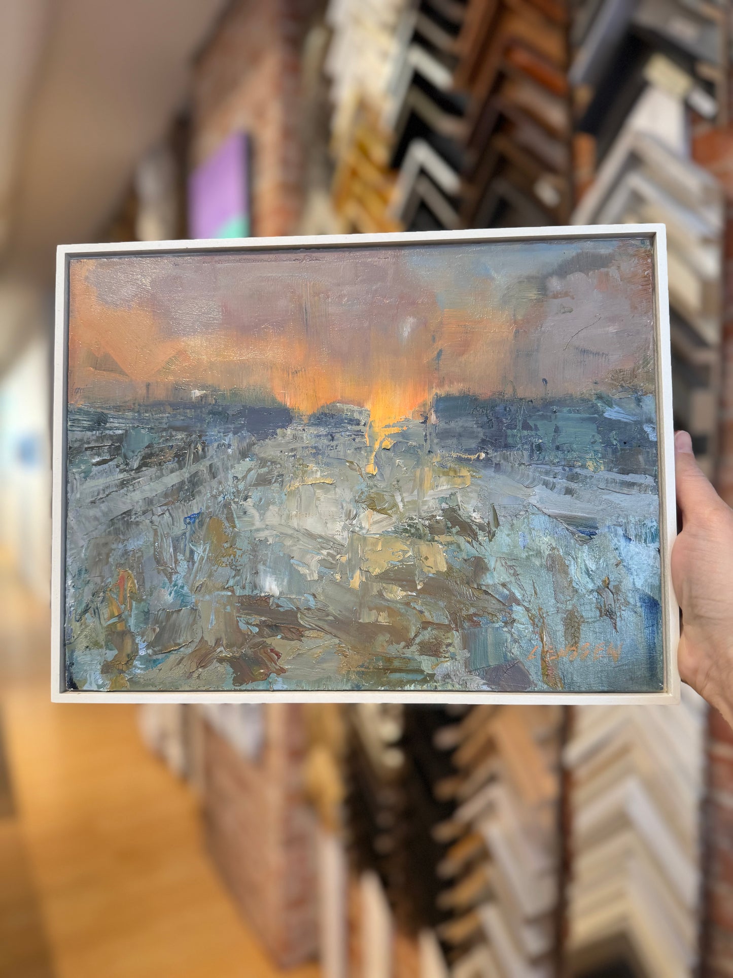 Setting Sun | 9 x 12