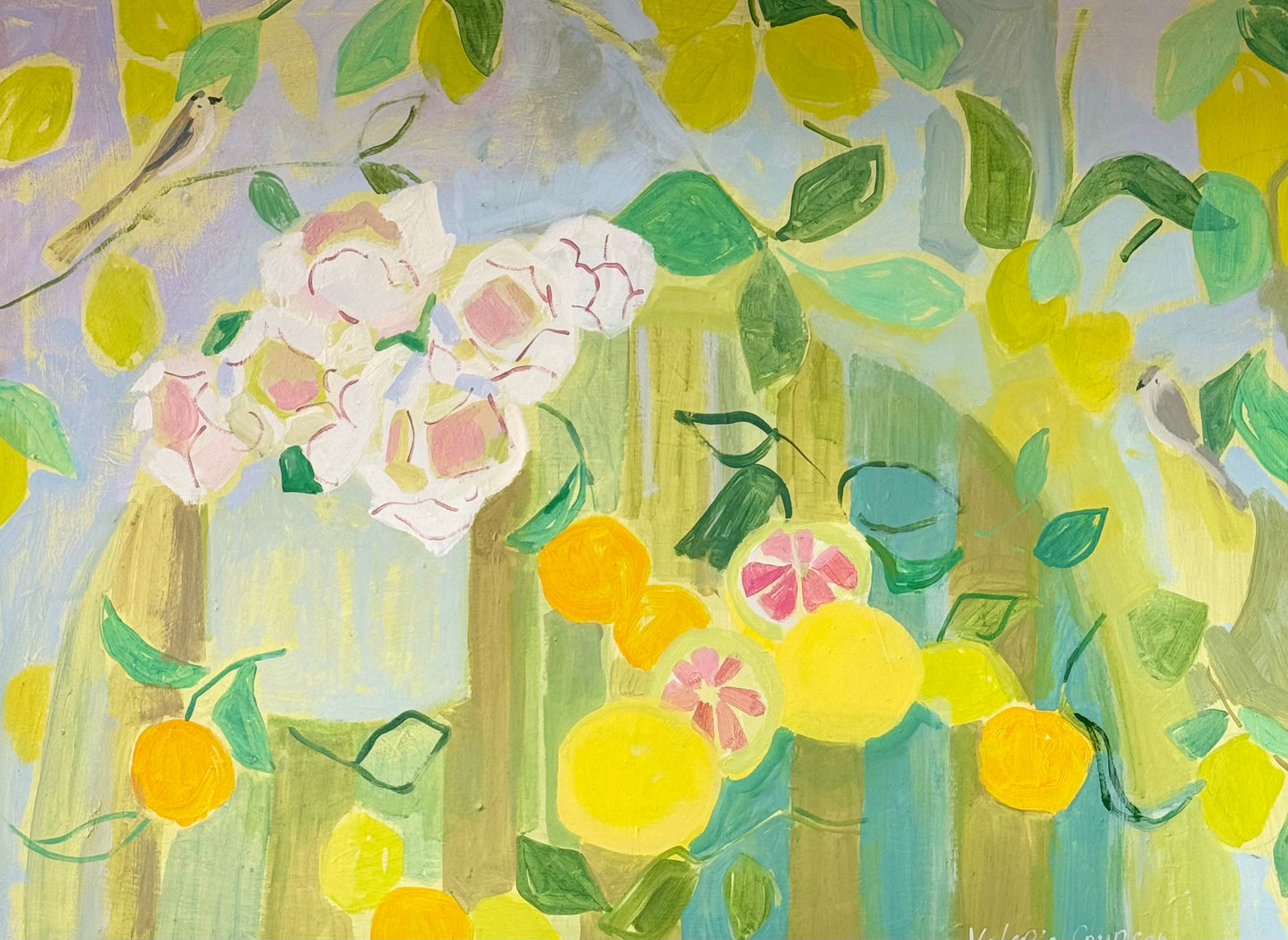 Citrus + Flowers | 36 x 48