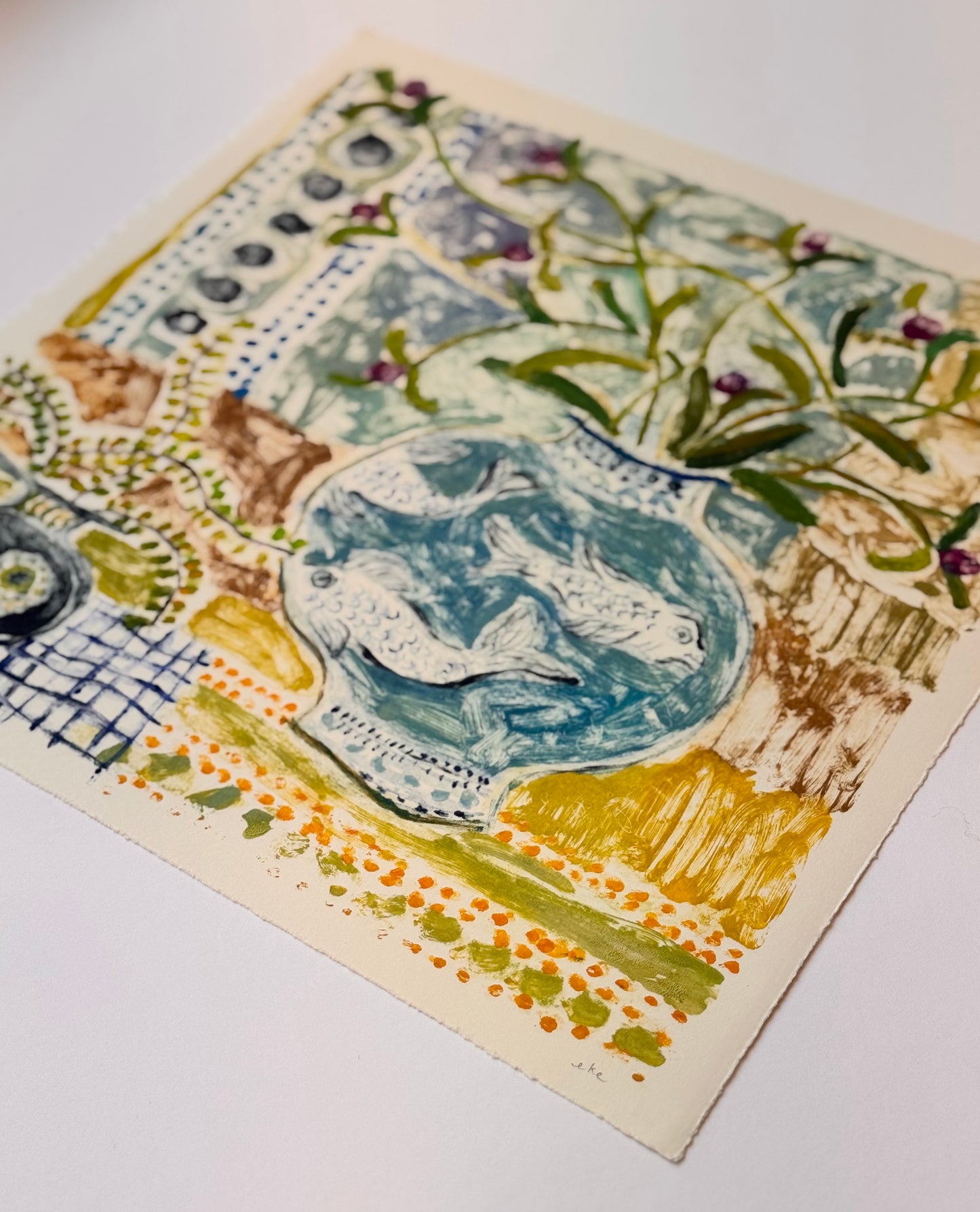 Fish Bowl No. 1 | 15" x 15"