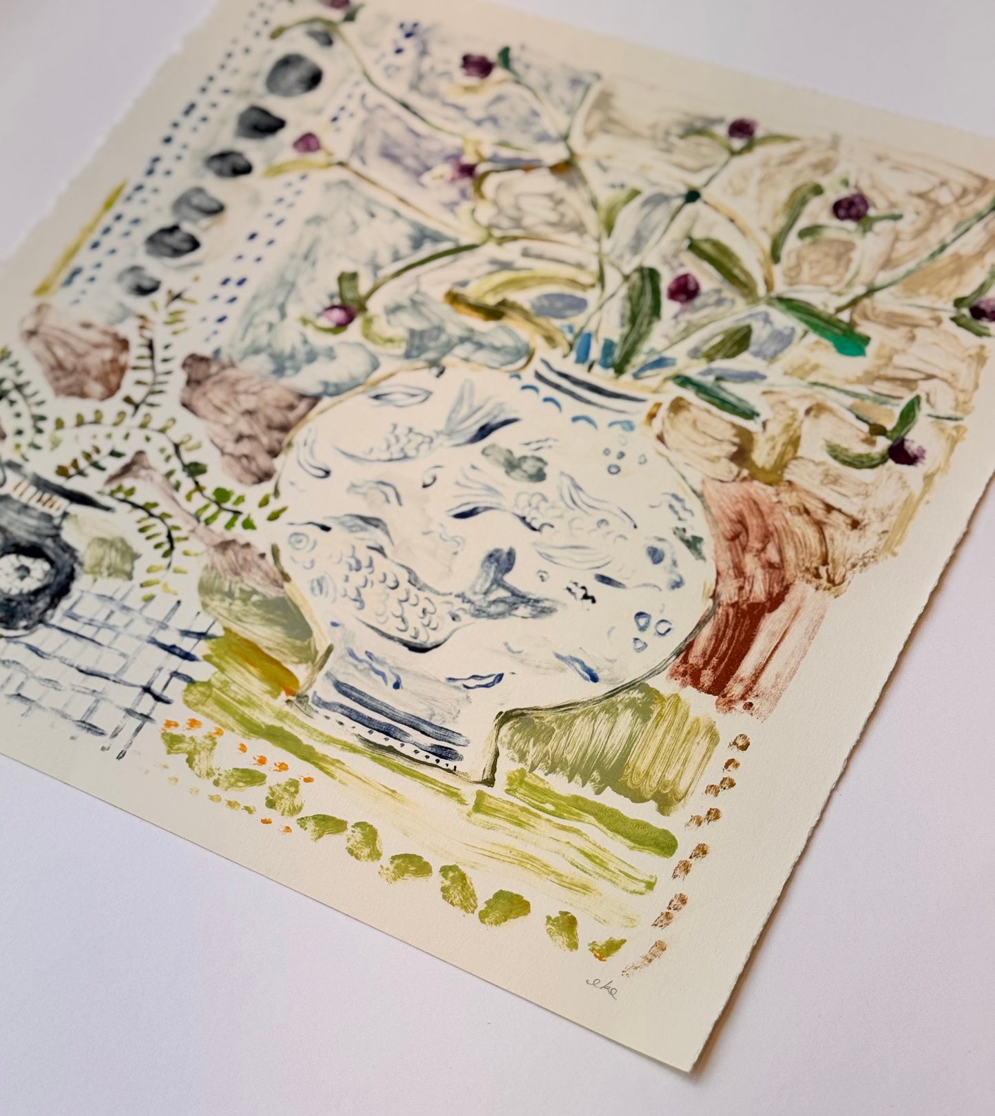 Fish Bowl No. 4 | 15" x 15"