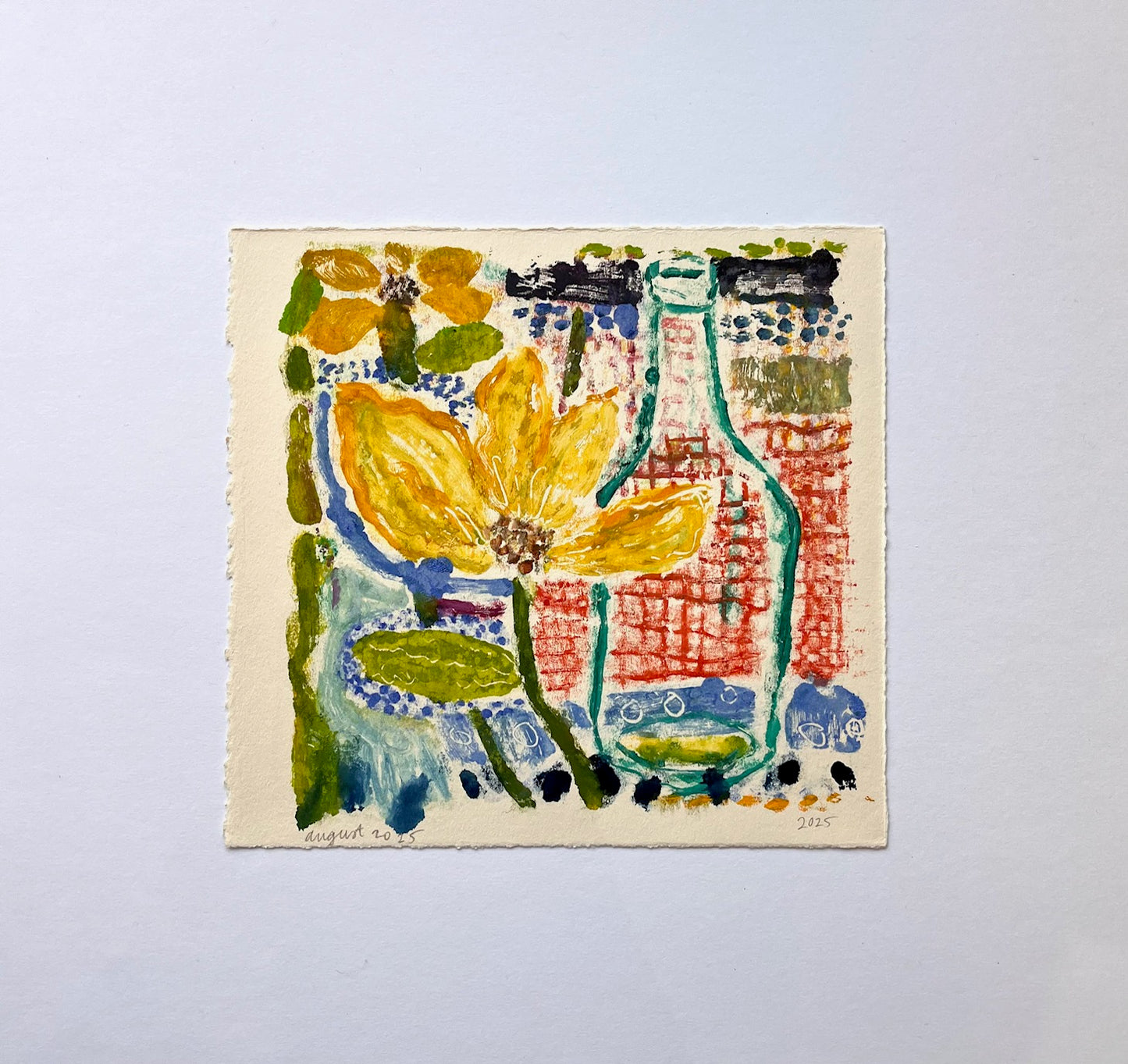 Yellow Bloom No. 4 (7 of 8) | 8" x 8"