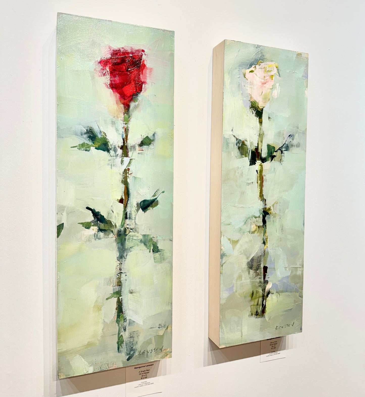 A Single Red | 24 x 8