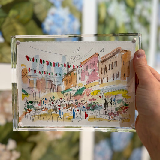 Italian Market II  | 6 x 8 | Acrylic Frame