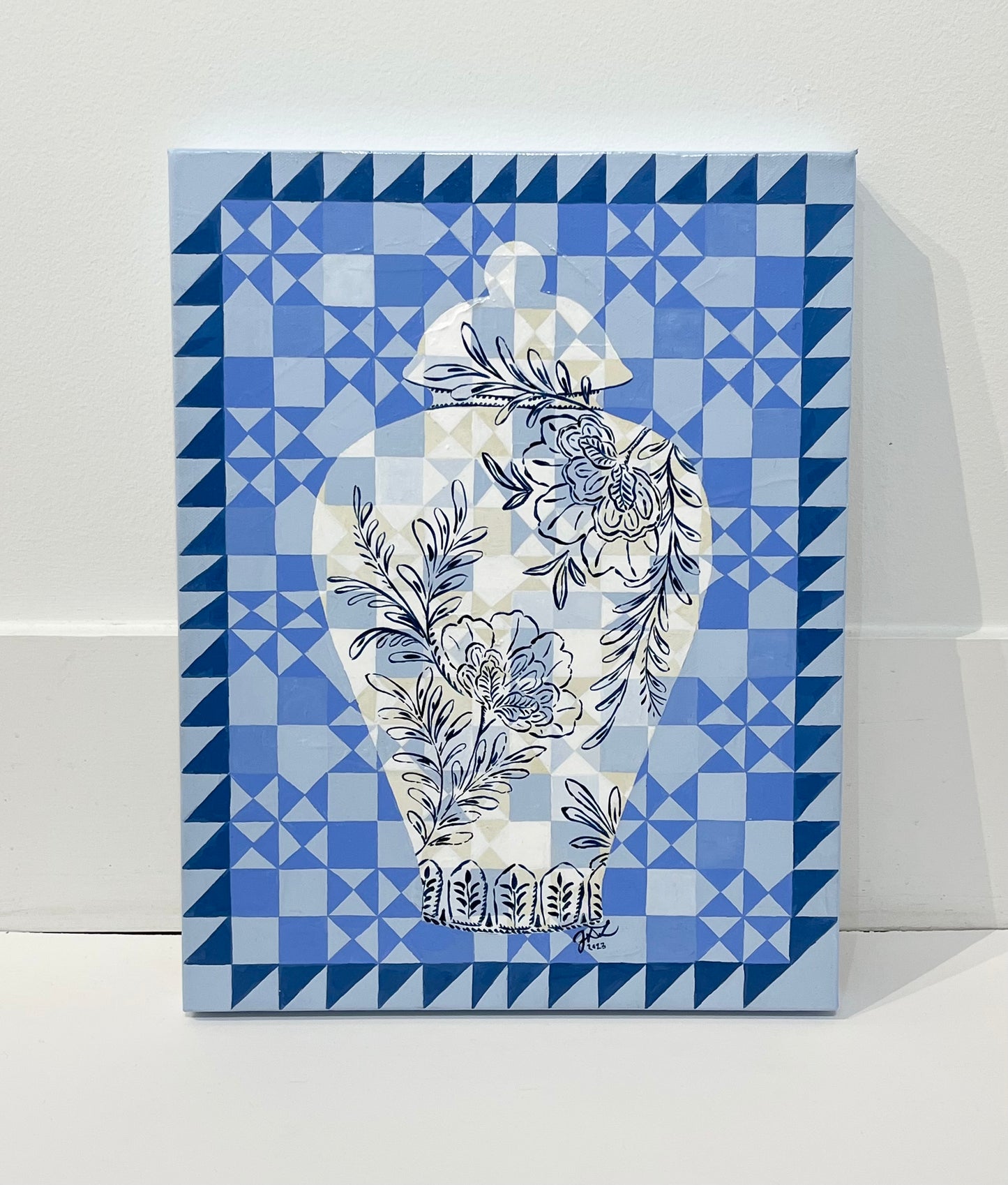 Jessica LoPresto | Squares and Bows Jar