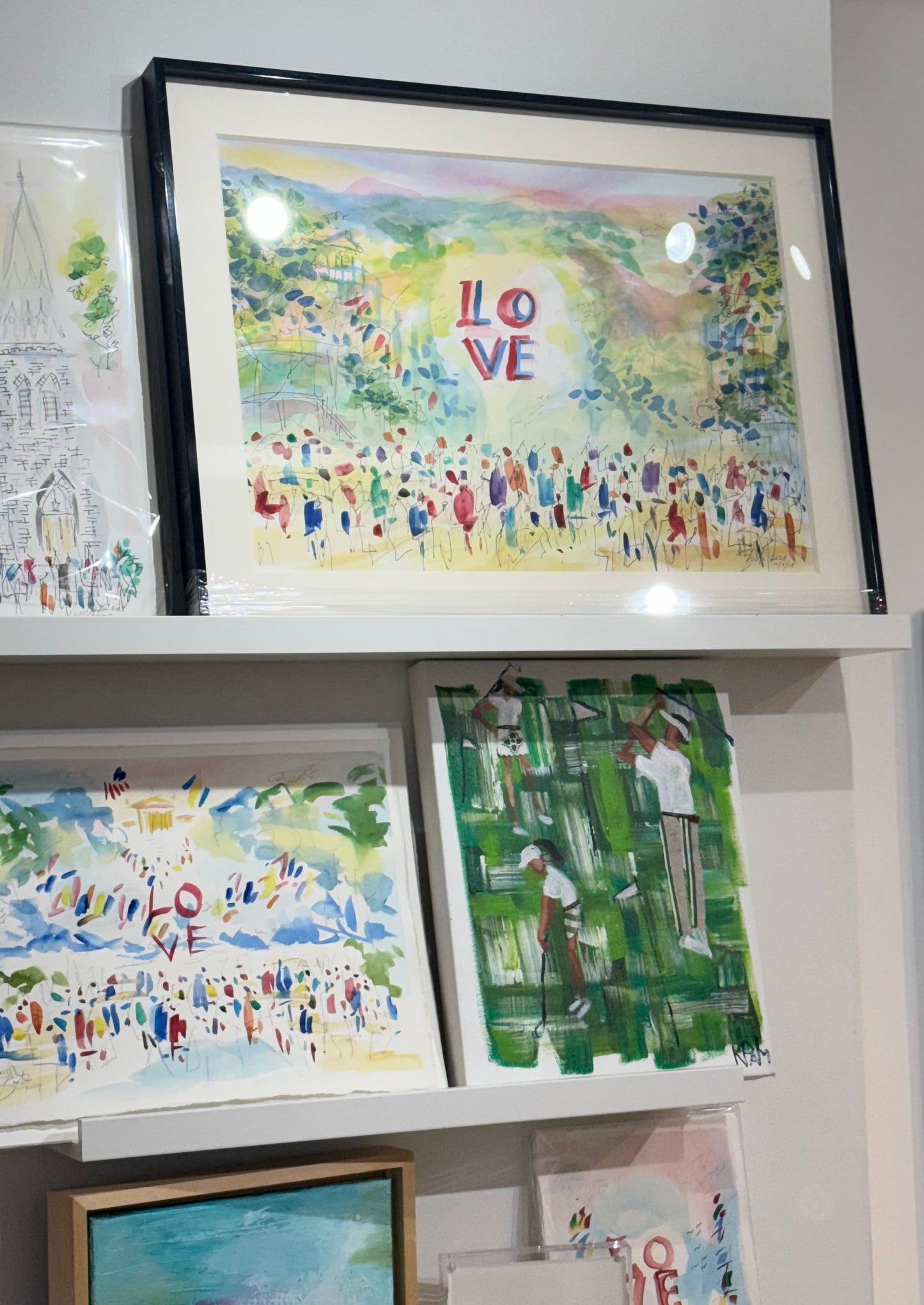 LOVE Park, Philadelphia Watercolor | 24 x 18