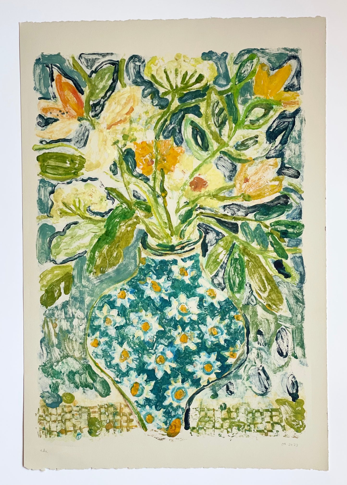 Blue Vase No. 7 | 15" x 22"