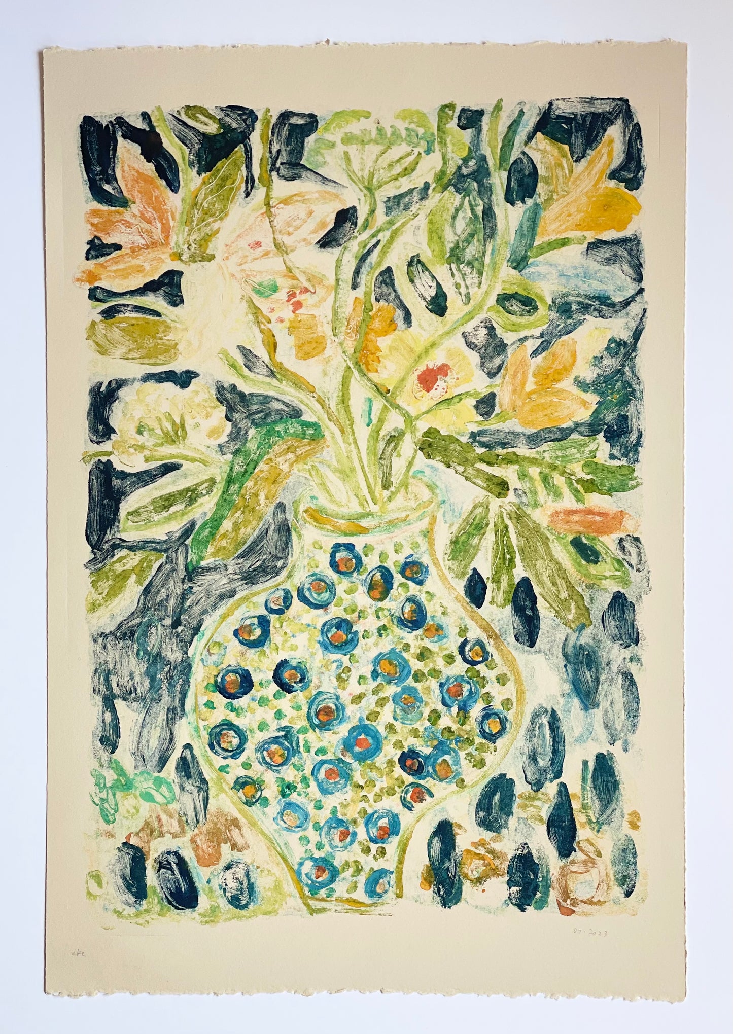 Blue Vase No. 5 | 15" x 22"