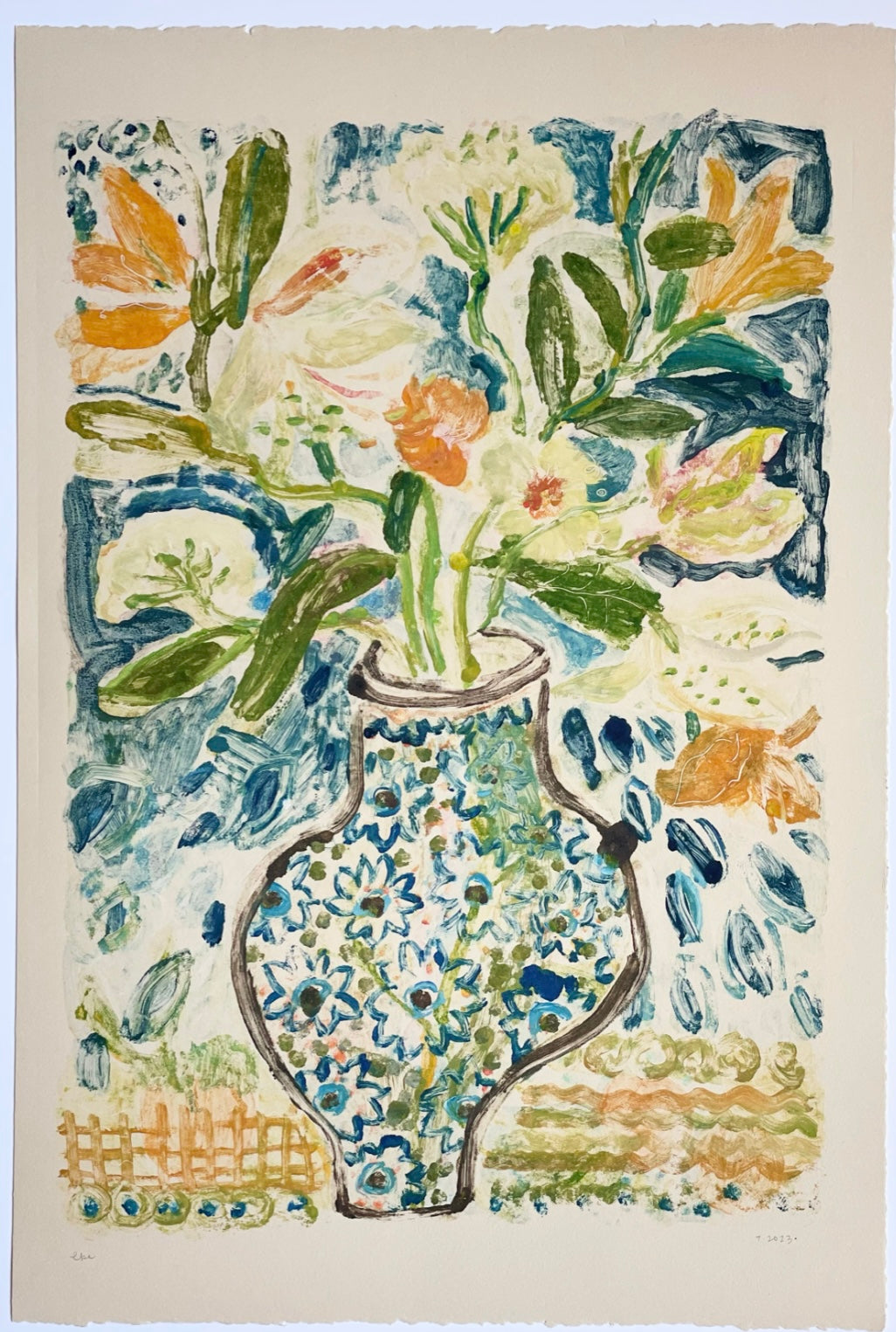 Blue Vase No. 1 | 15" x 22"