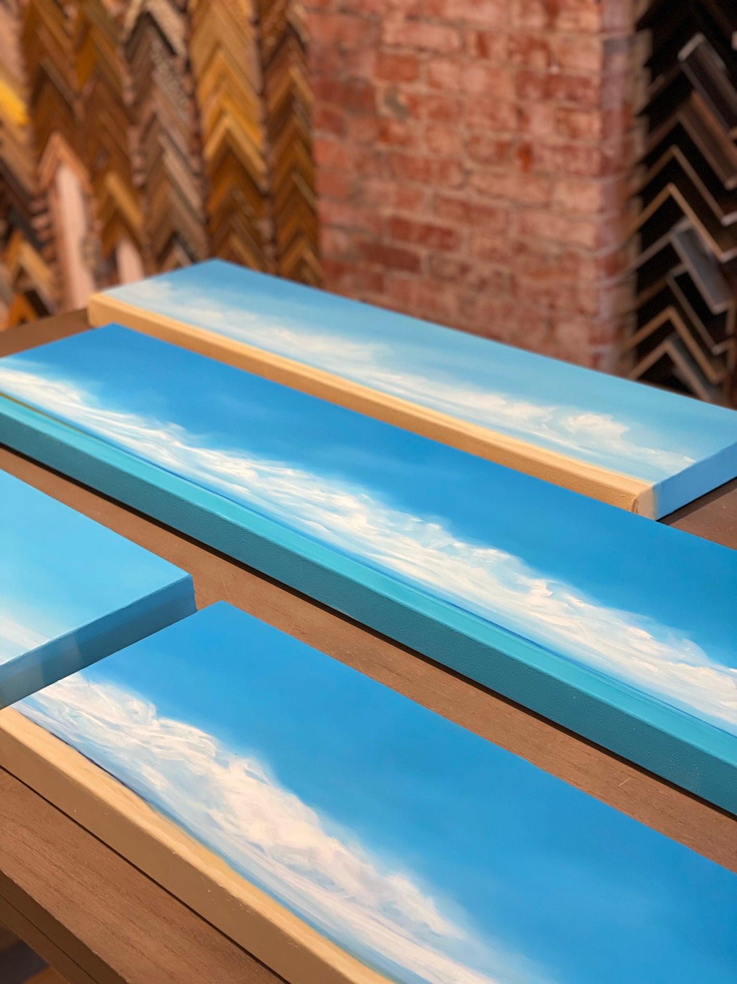 White Clouds Sandy Beach 2 | 8" x 34"