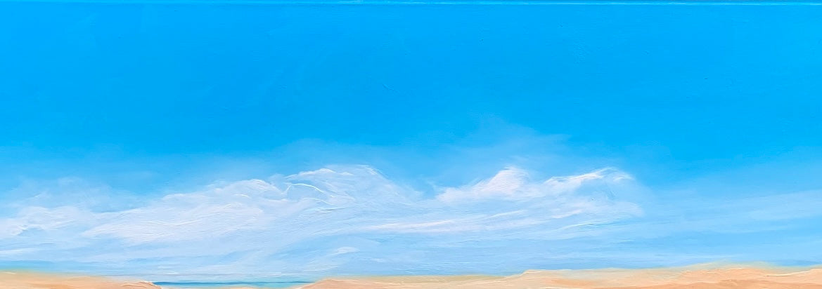 White Clouds Sandy Beach 3 | 8" x 24"