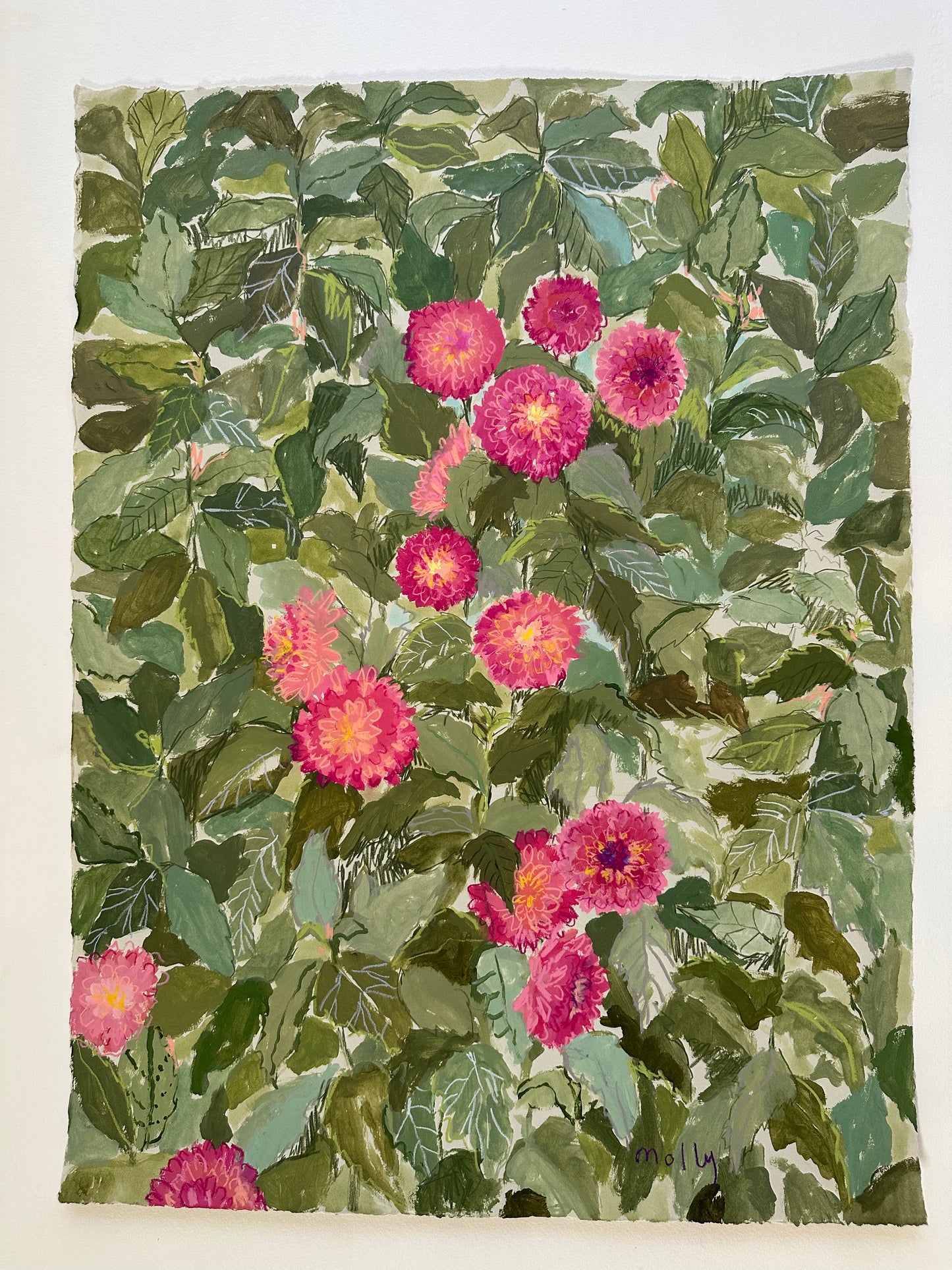 Zinnias | 18 x 24
