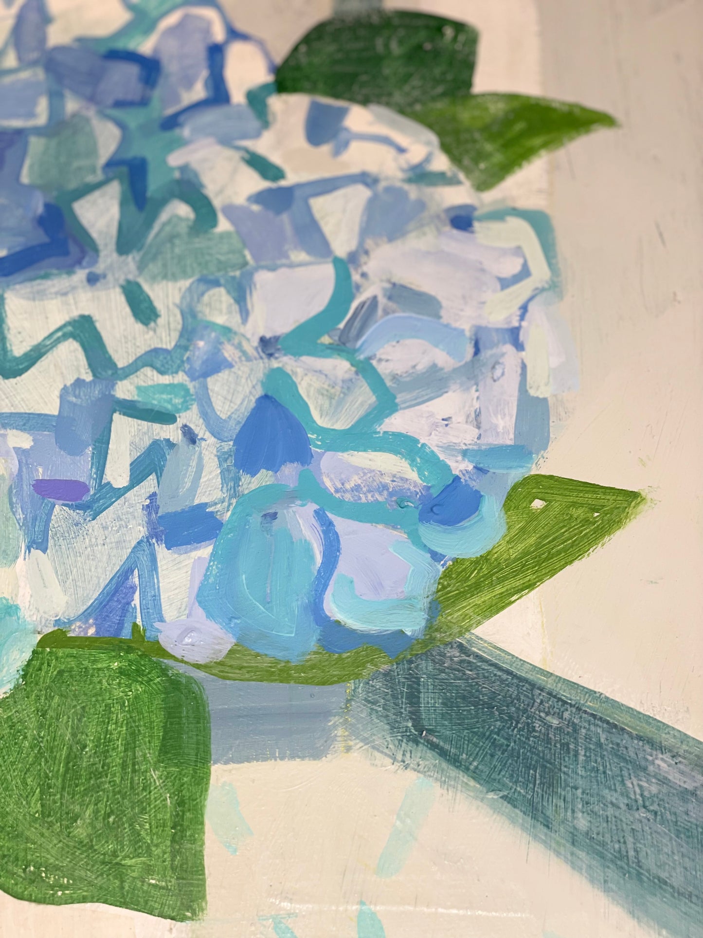 3 Hydrangeas in Pottery | 24 x 20