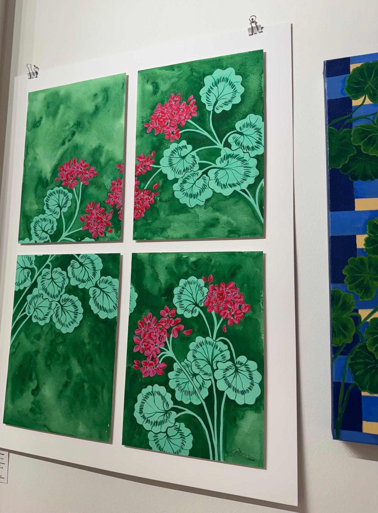 Jessica LoPresto | Geranium in Four | 20 x 28