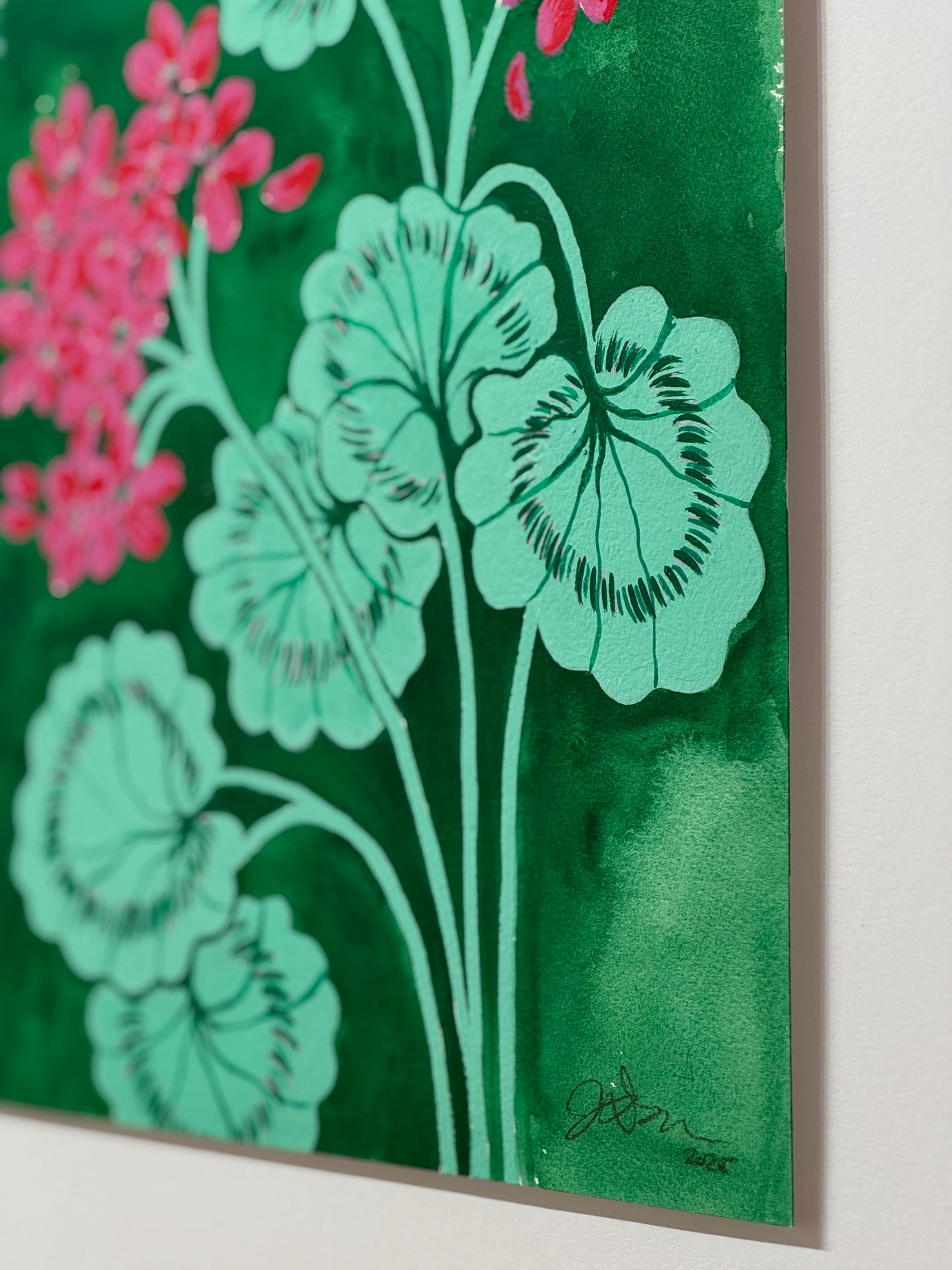 Jessica LoPresto | Geranium in Four | 20 x 28