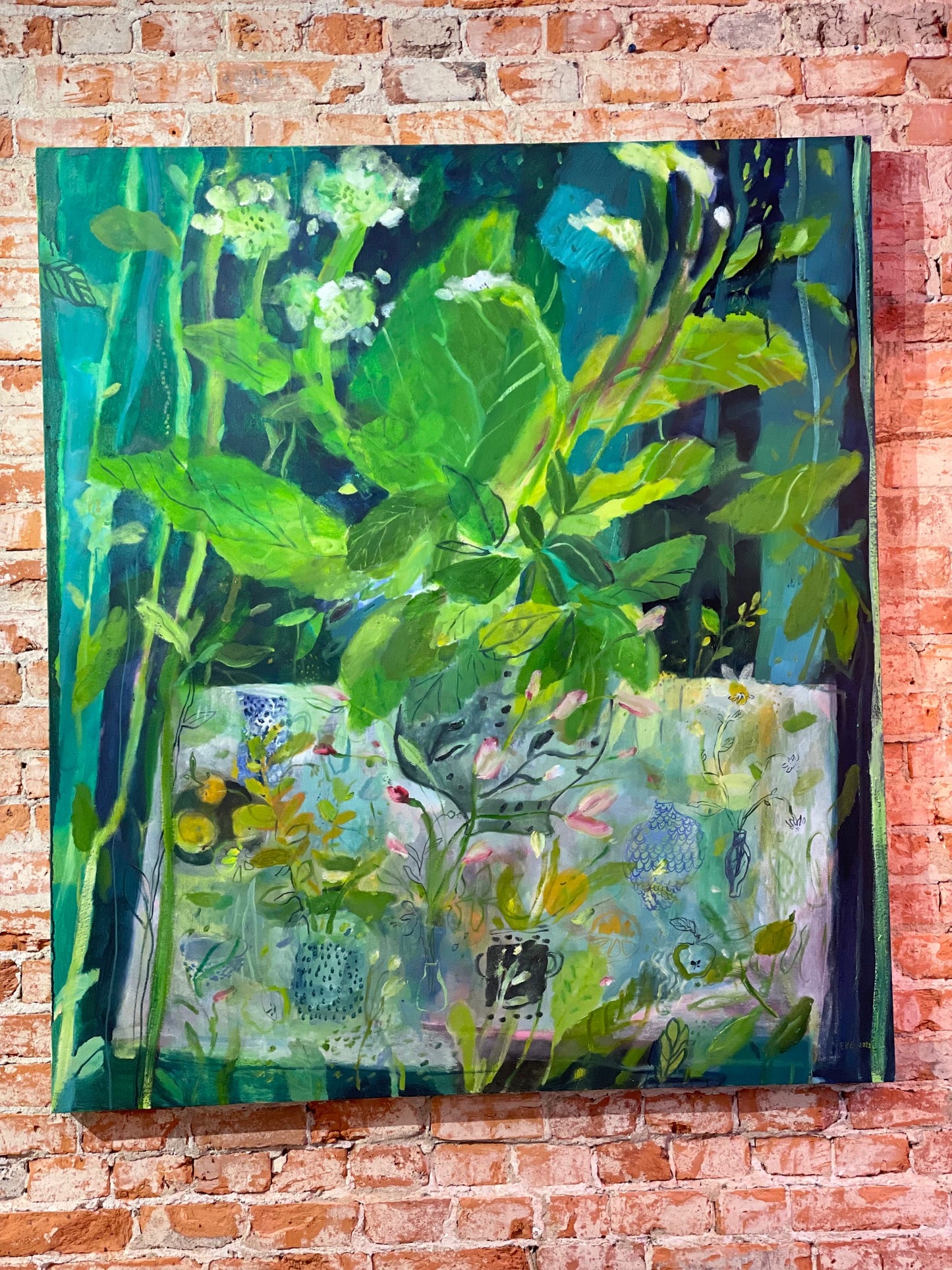 Large Leafy Greens II | 44" x 50"