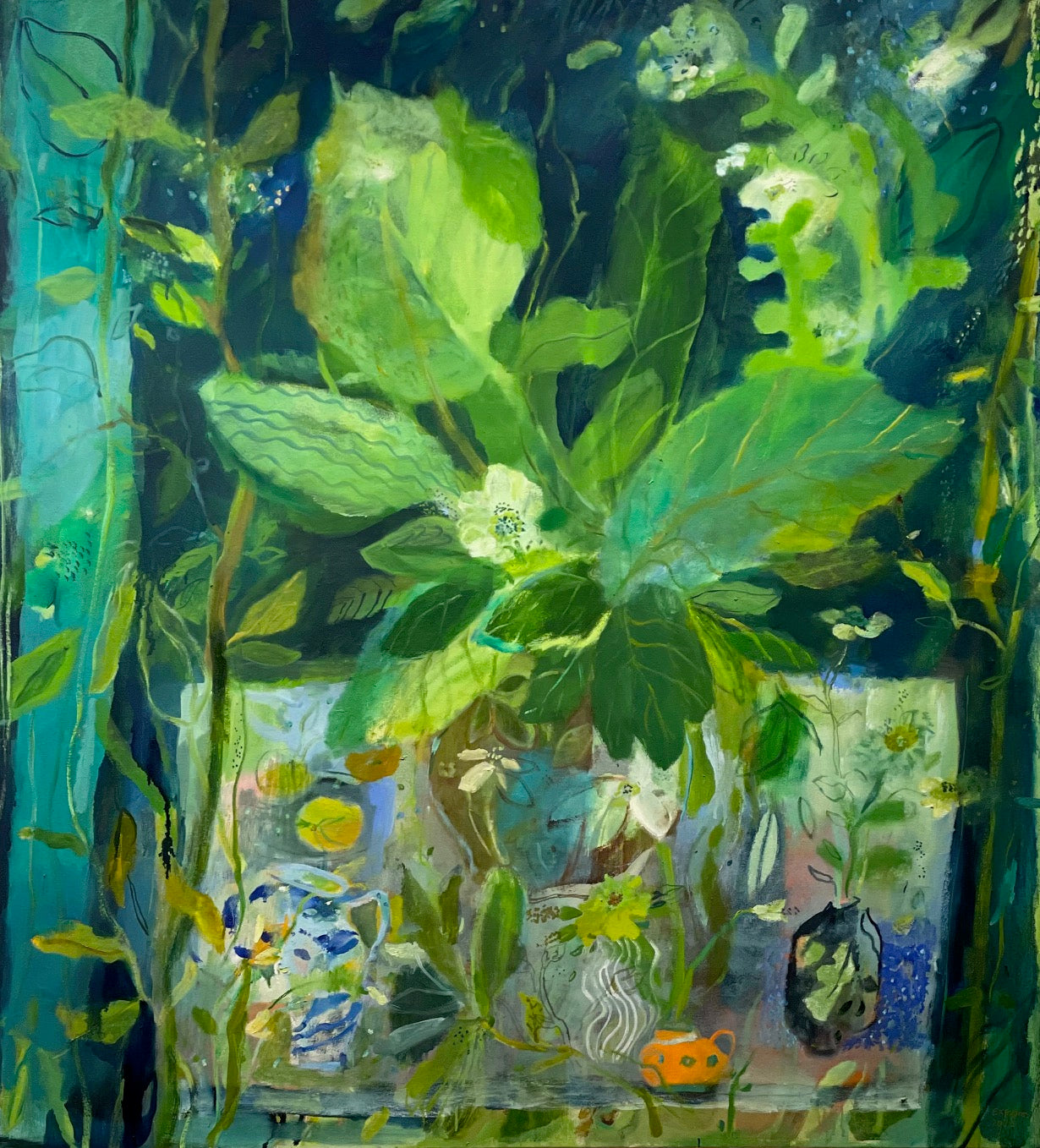 Large Leafy Greens I | 44" x 48"