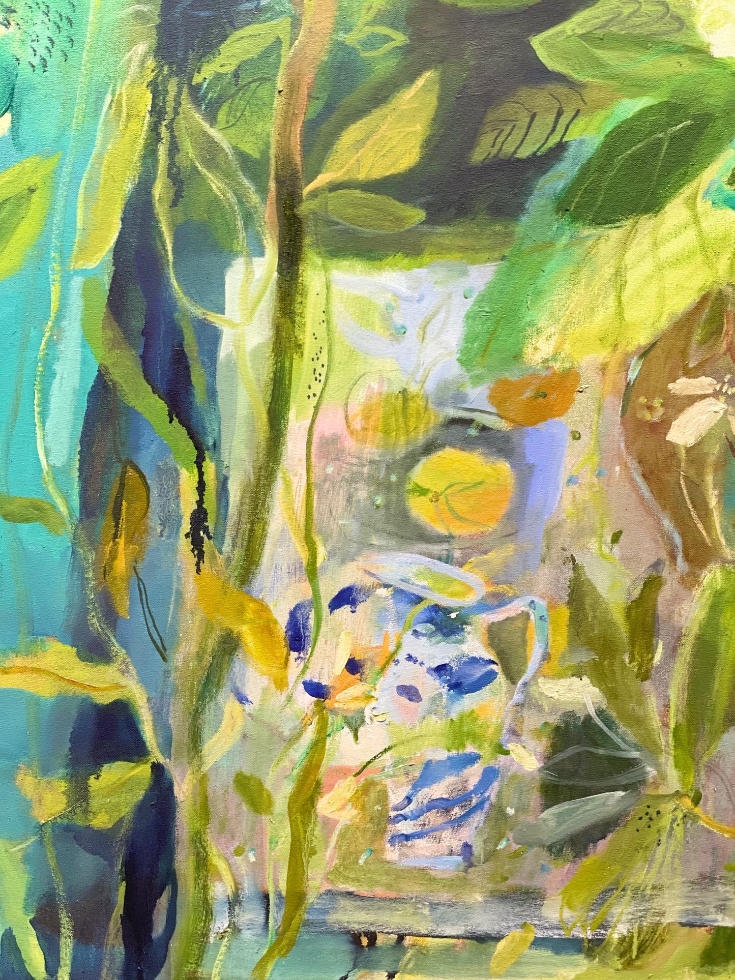 Large Leafy Greens I | 44" x 48"