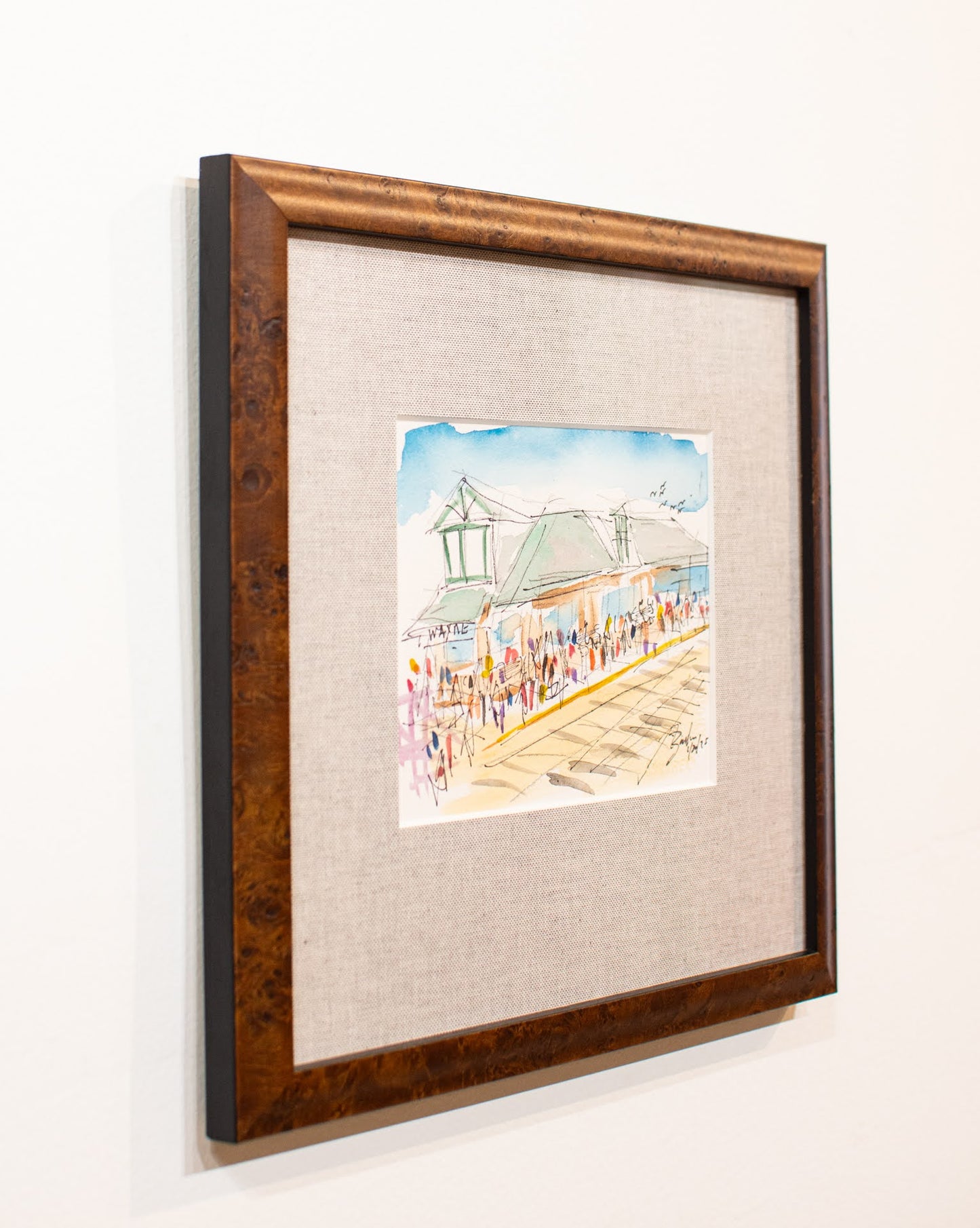 Wayne Train Station II | Custom Framed 12" x 12.5"