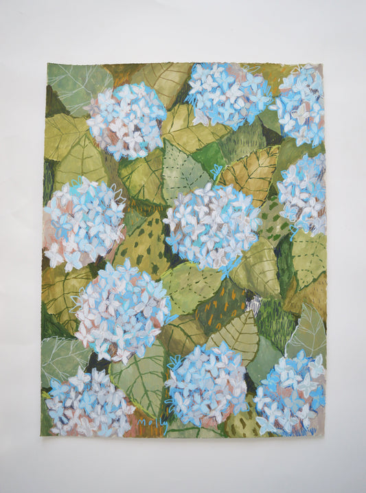 Powder Blue Hydrangea No. 2  |  18 x 24