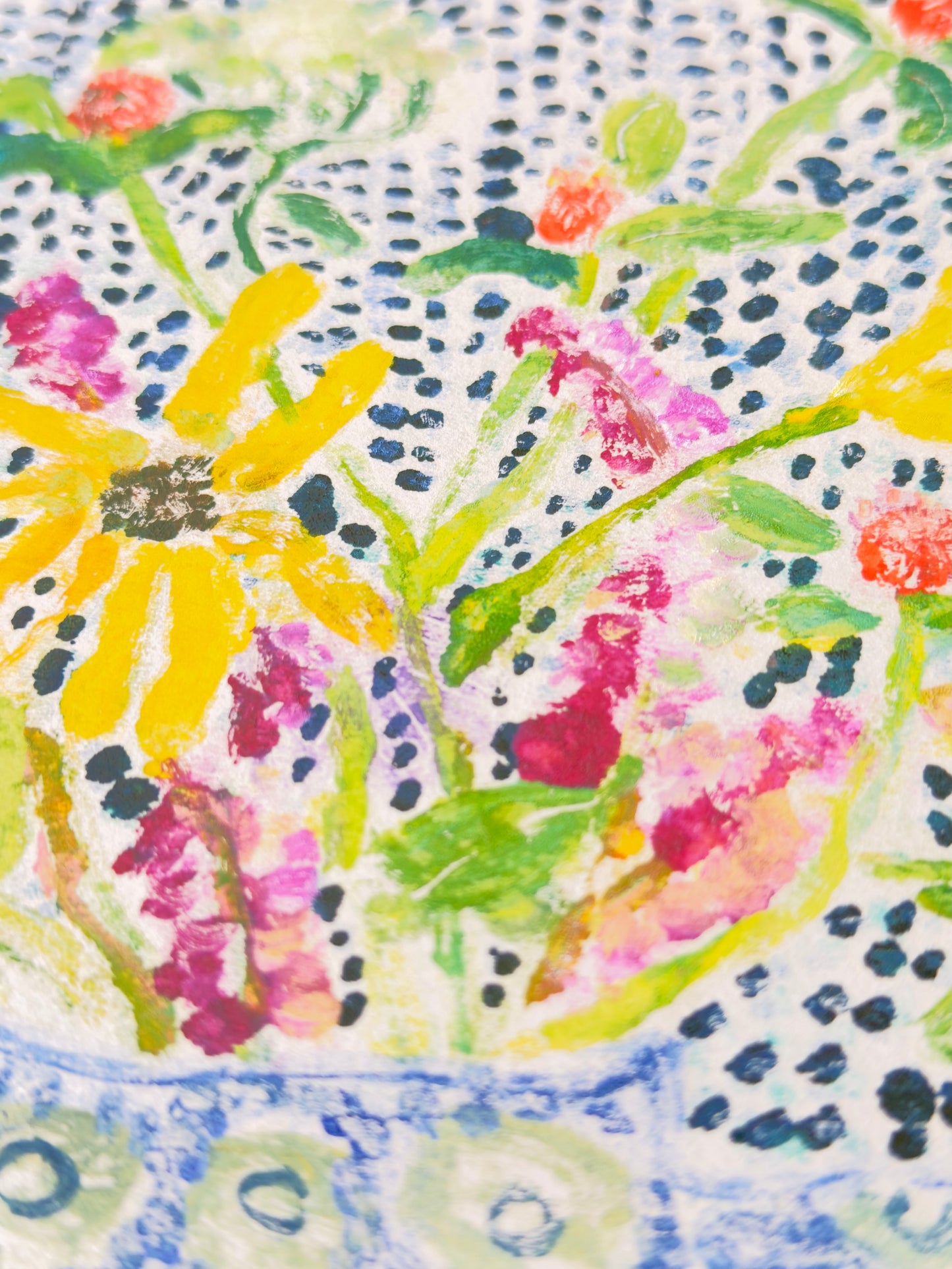 Blue Vase with Spring Flowers No. 4 | 12 x 15