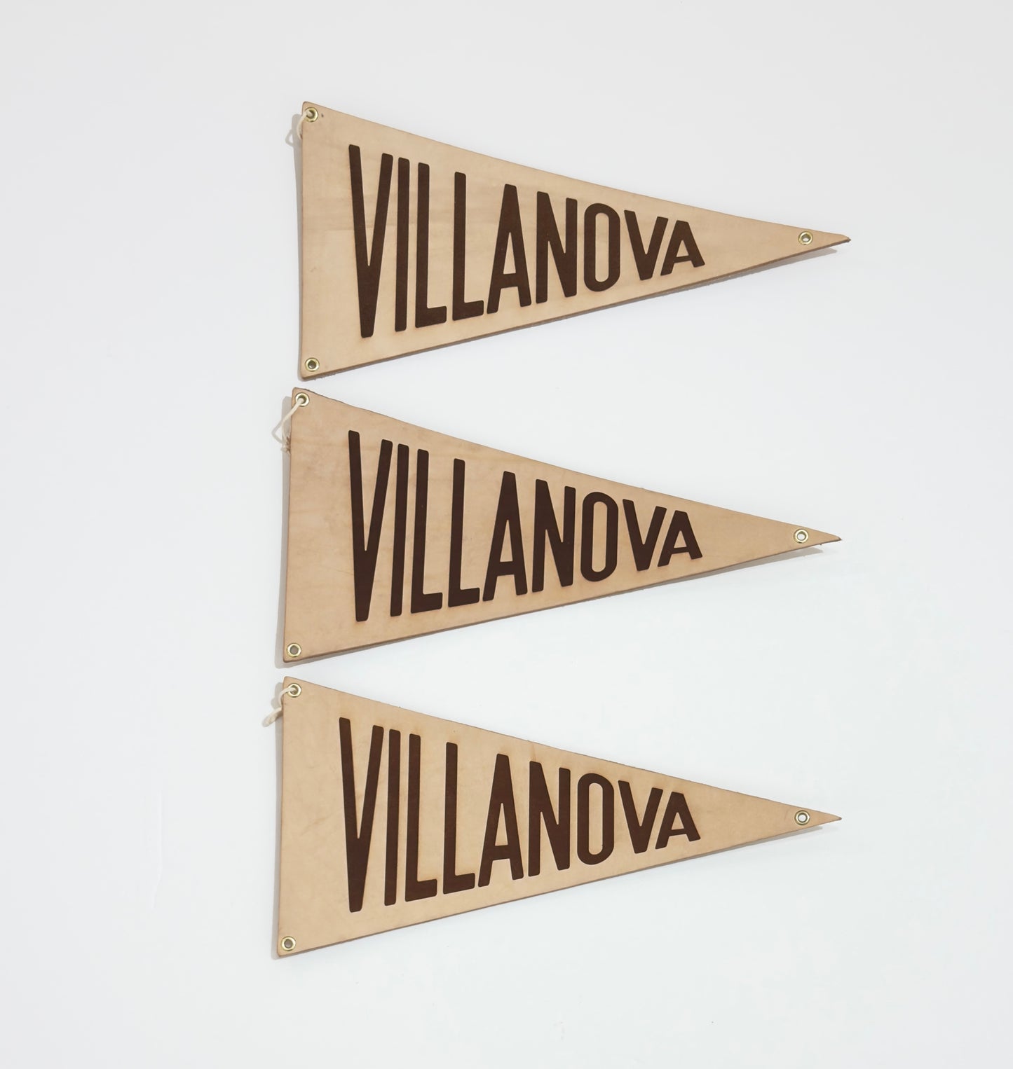 VILLANOVA Leather Pennant Flag