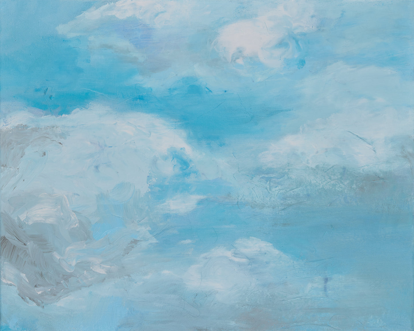 Crayola Cerulean & Cotton Clouds  |  16 x 20