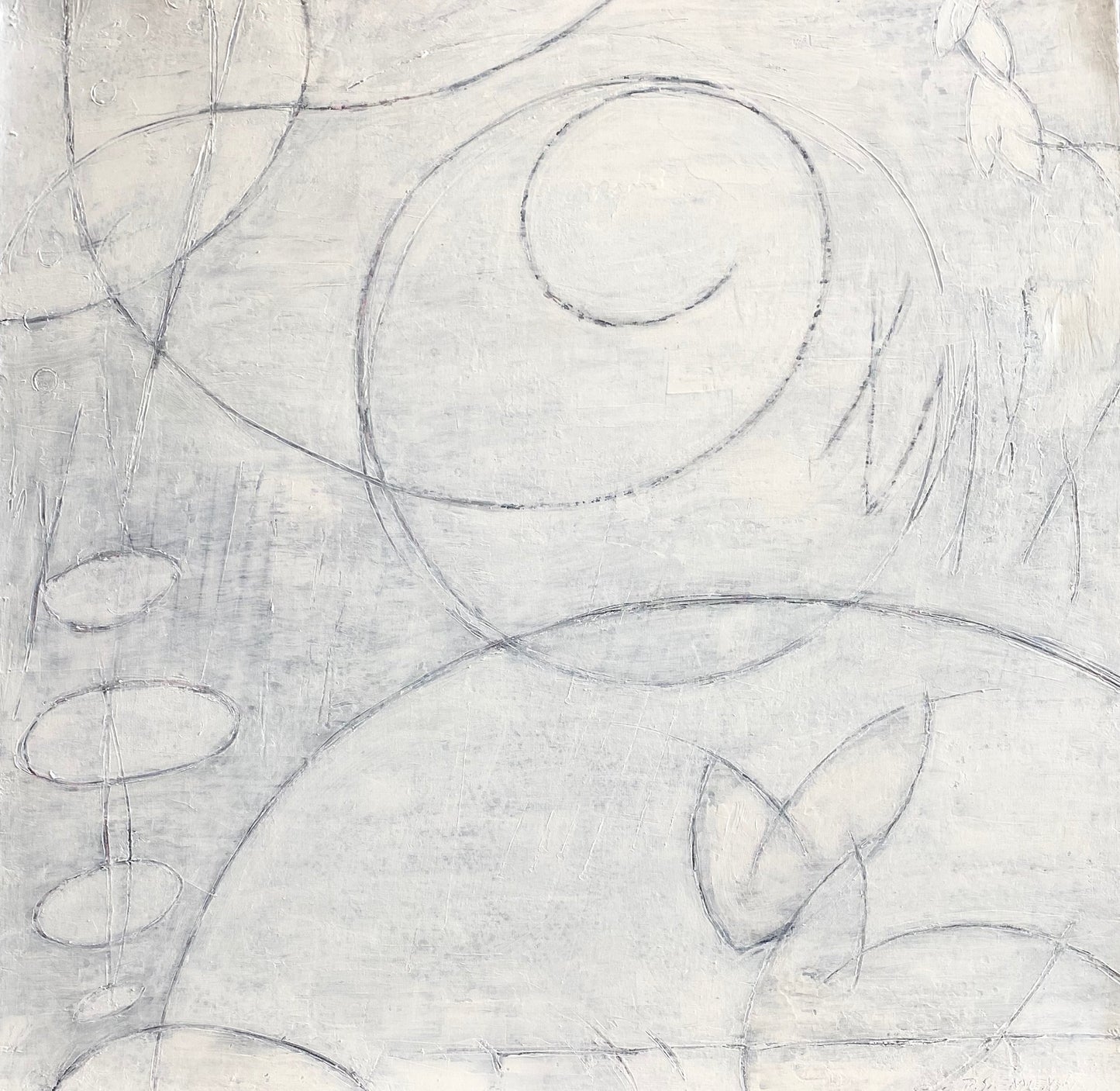 White Abstract | 36 x 36