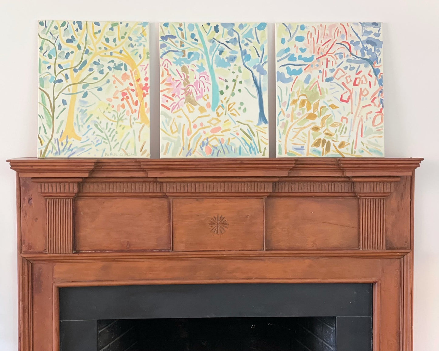 Wooded Path (triptych) | 16" x 20" (each panel)