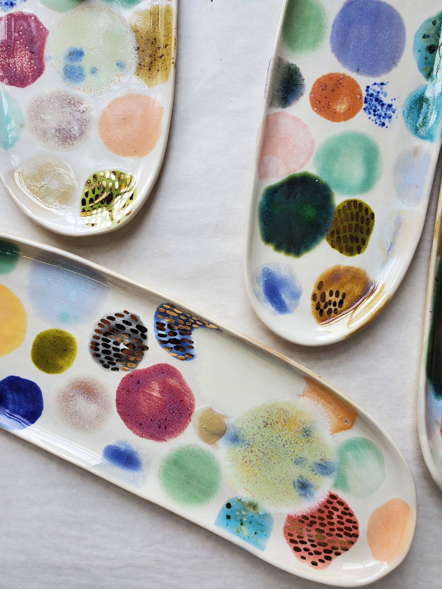 Polka Dot Ceramic Tray