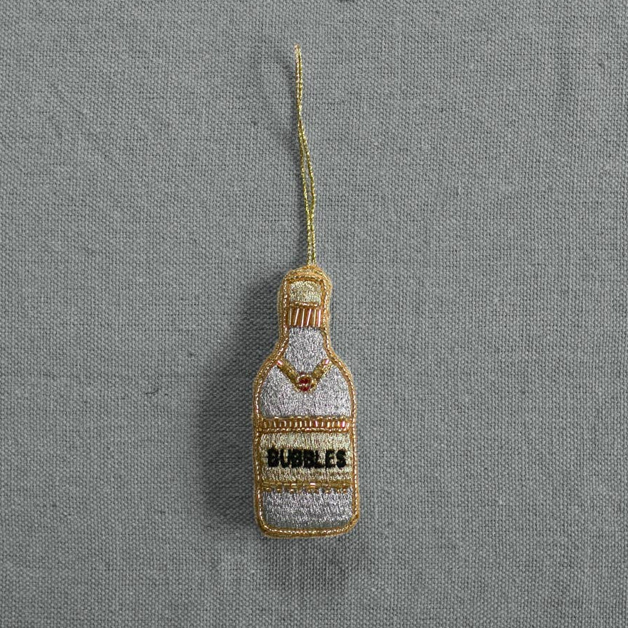 Bubbles Champagne | Cotton Ornament