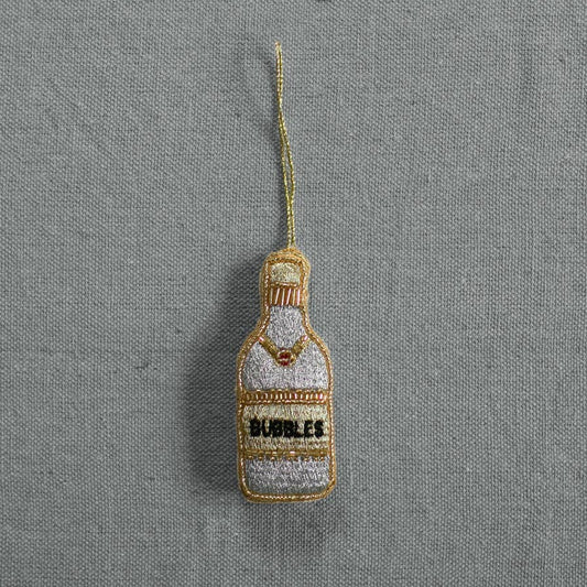 Bubbles Champagne | Cotton Ornament