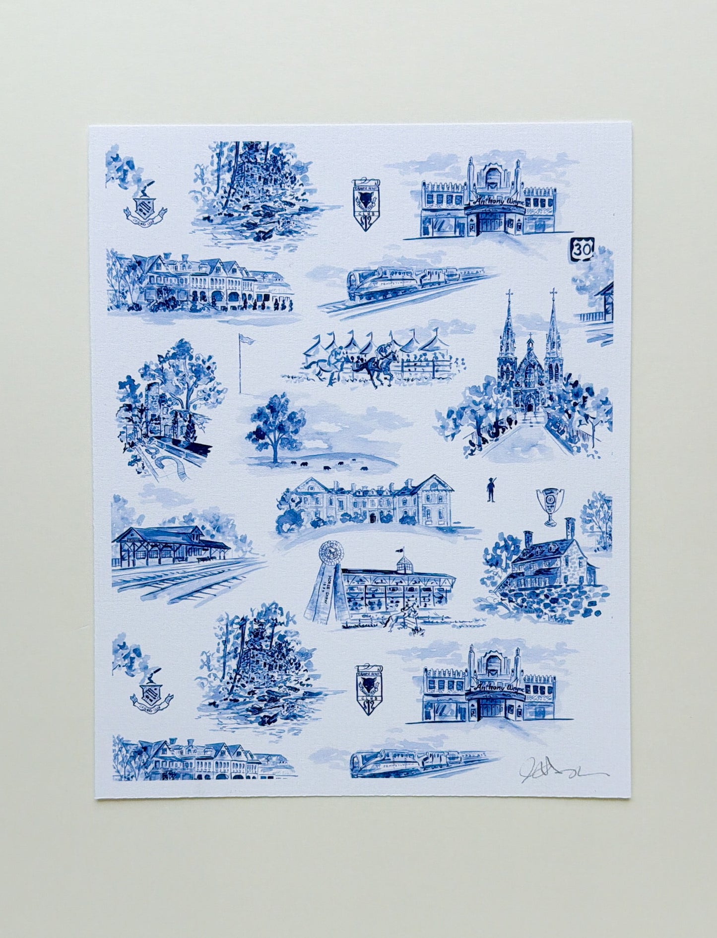 Main Line Toile | 8 x 10