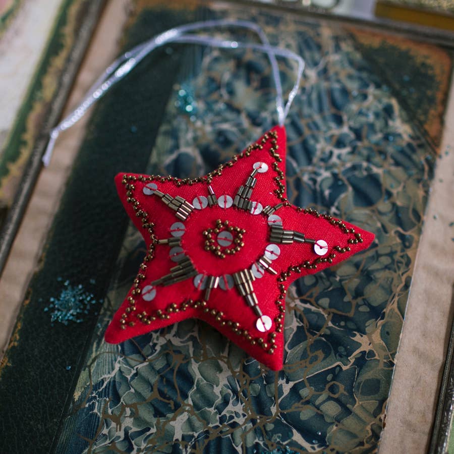Red Star | Cotton Ornament