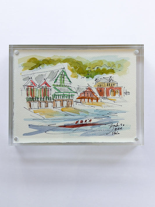 Boat House Row No. 8 | 6 x 8