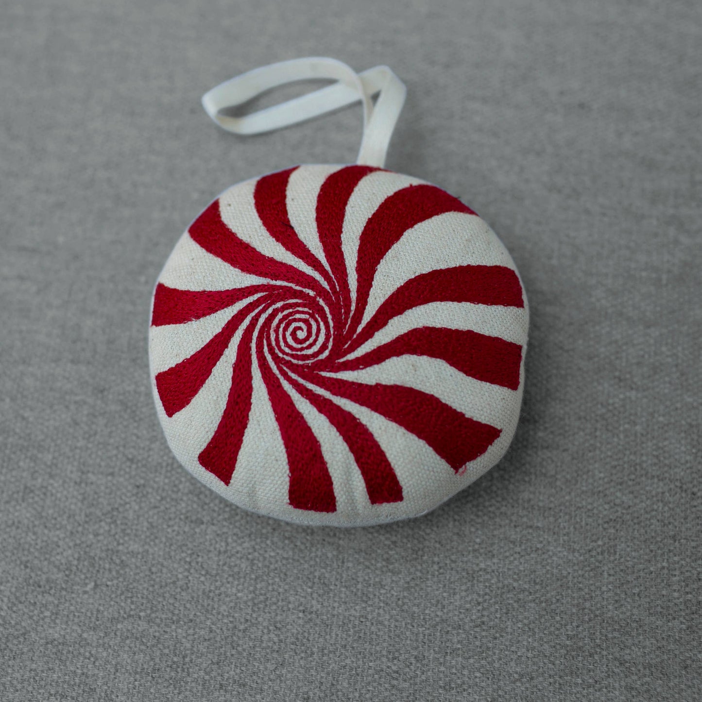 Peppermint | Embroidered Ornament